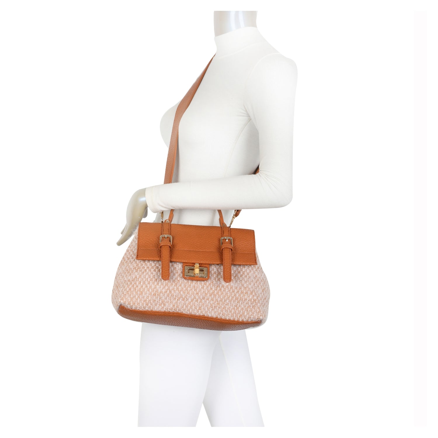 Tweed Satchel Bag Choose From 6 Colours