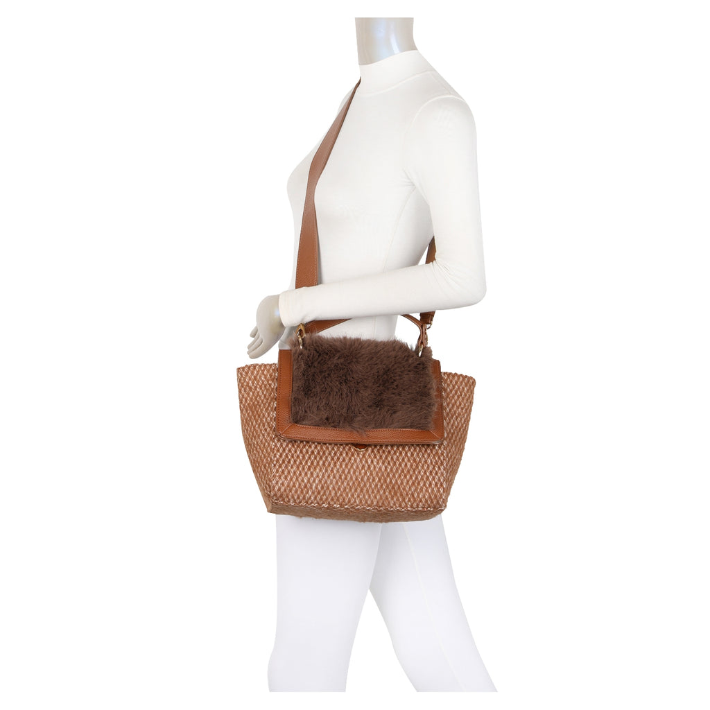 Fluffy Tweed Grab Bag Choose From 5 Colours