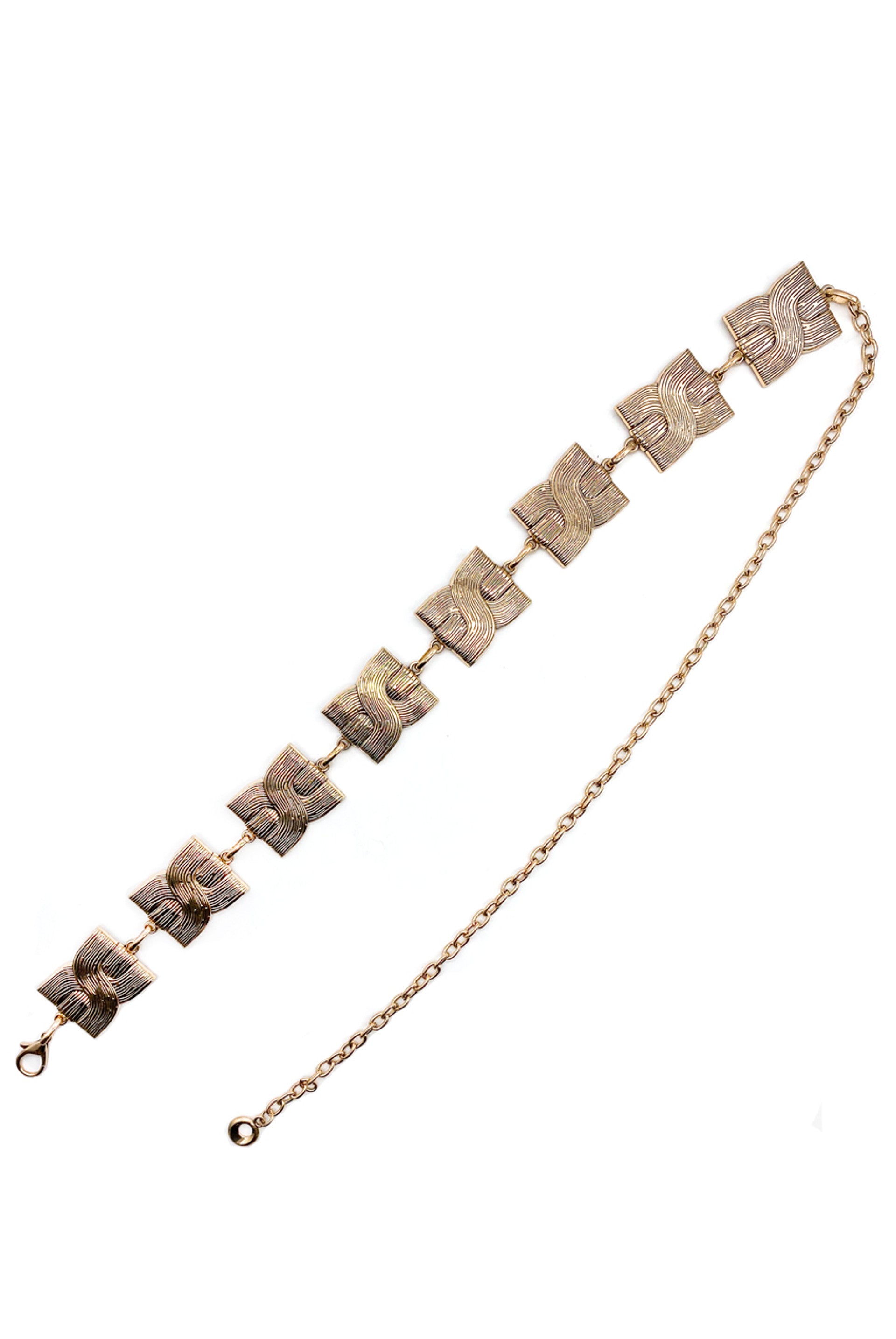 Gold Square Vintage Chain Belt