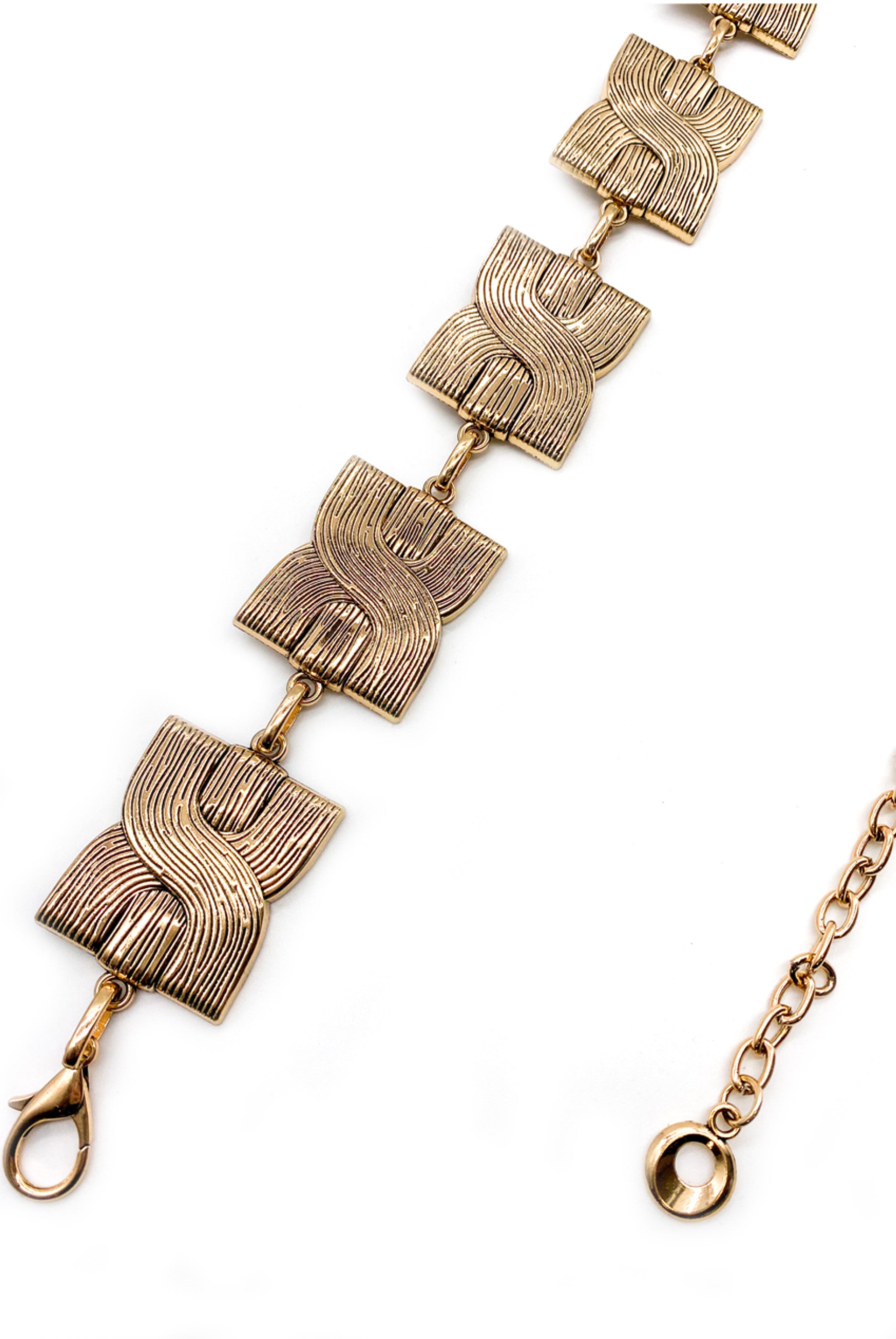Gold Square Vintage Chain Belt