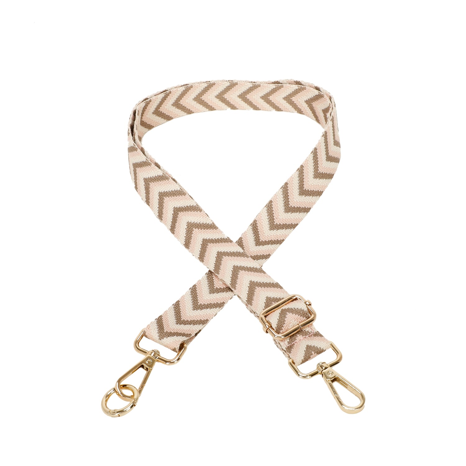 Skinny Chevron Print Woven Strap Gold Hardware Choose From 8 Colours