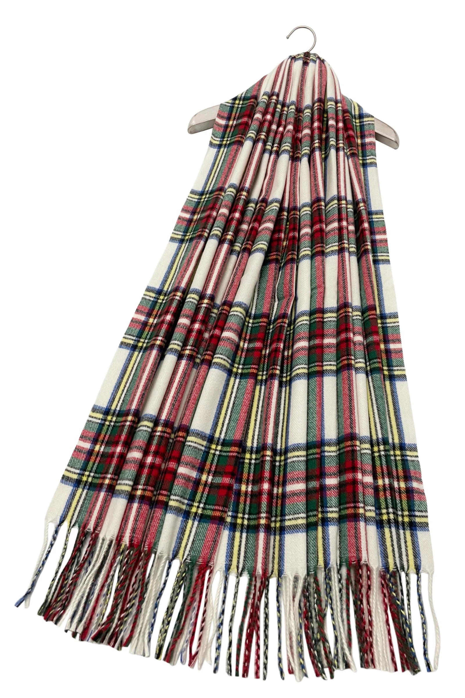Traditional Tartan Check Tassel Scarf