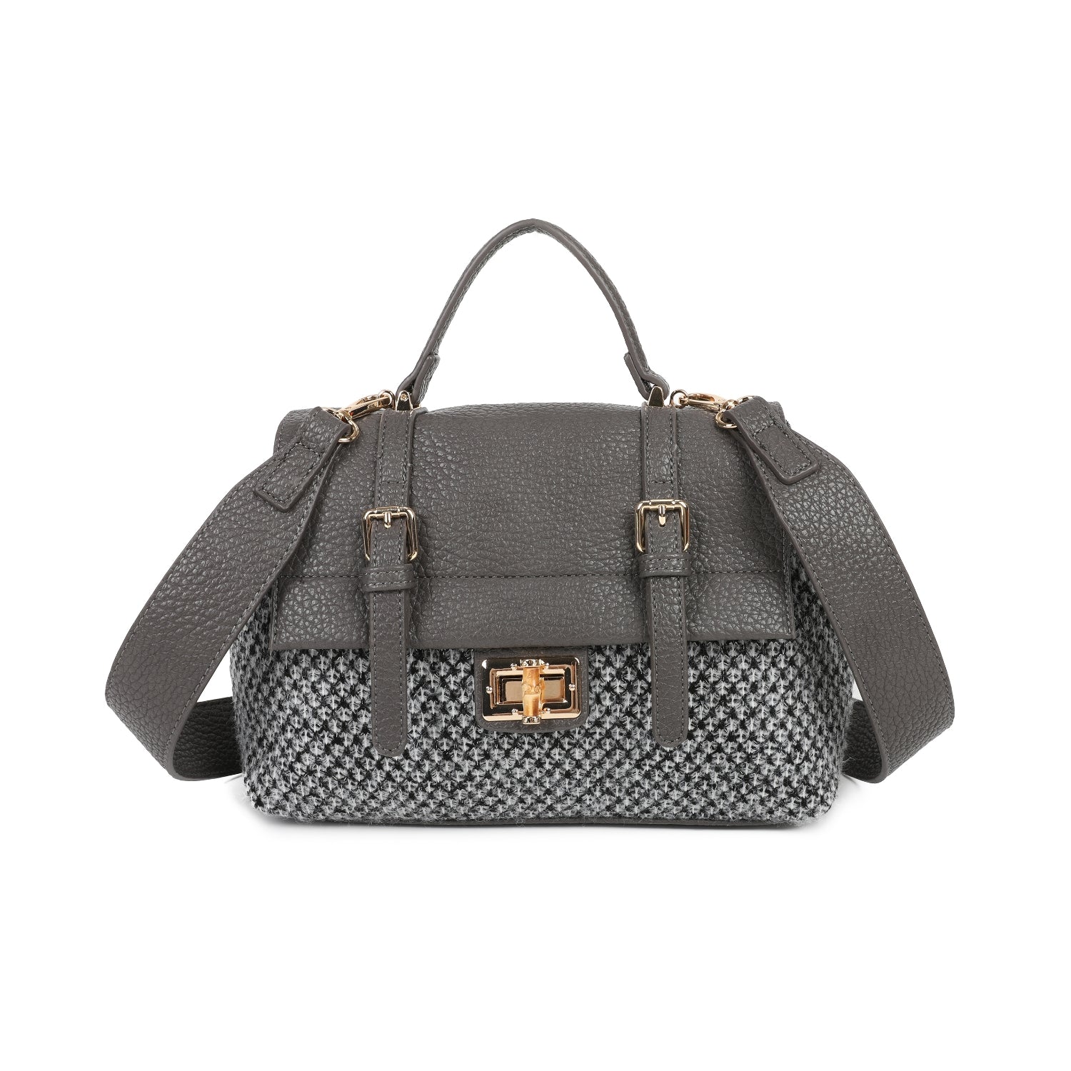 Tweed Satchel Bag Choose From 6 Colours