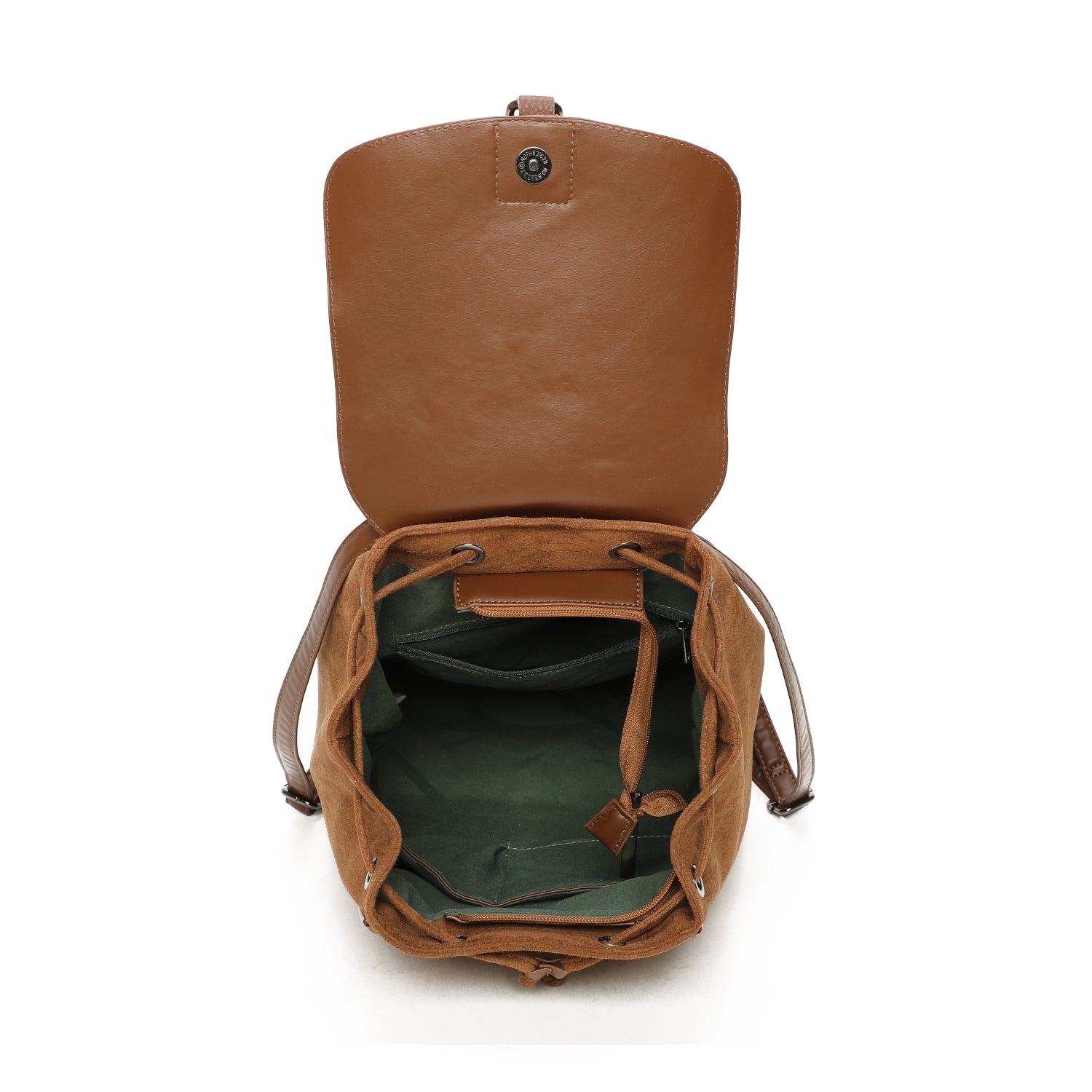 Large Leather Trim Backpack Choose From 6 Colours