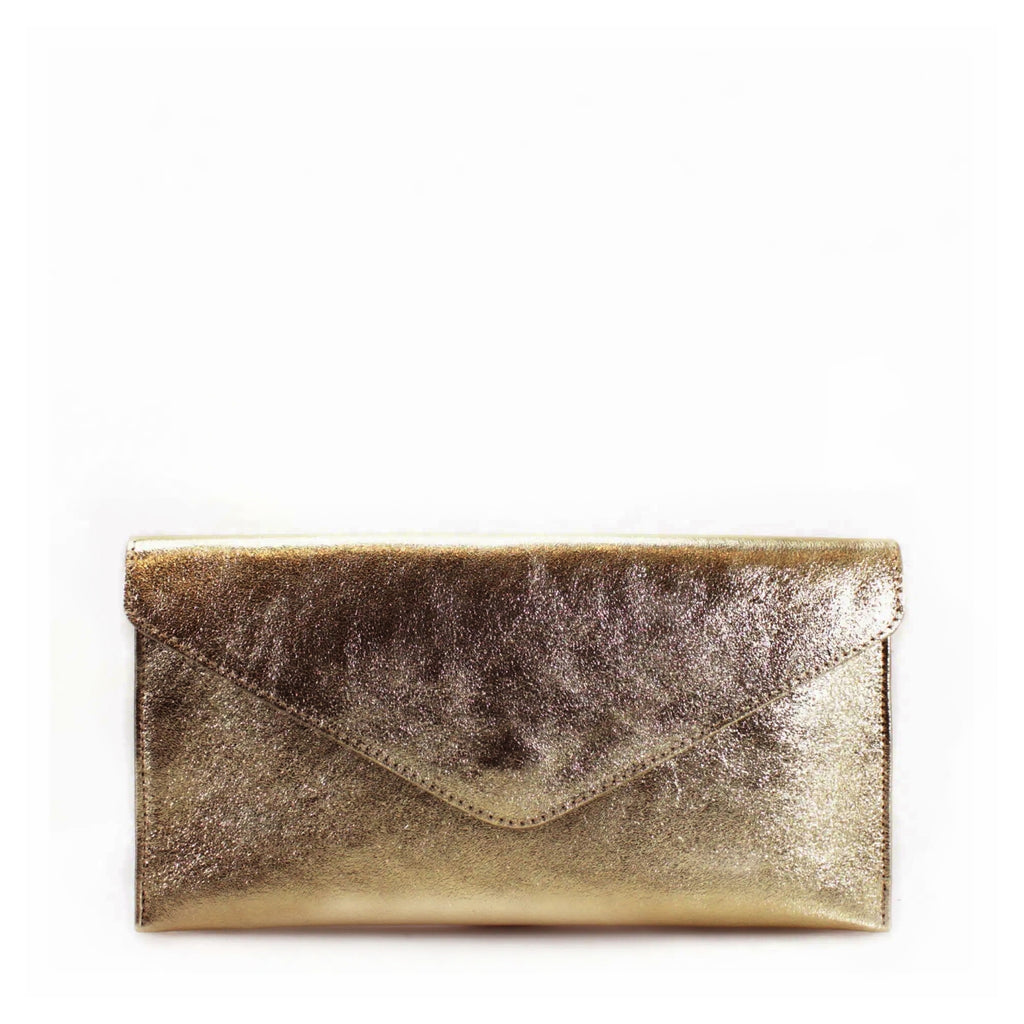 Metallic Leather Clutch Bag Choose From 6 Colours