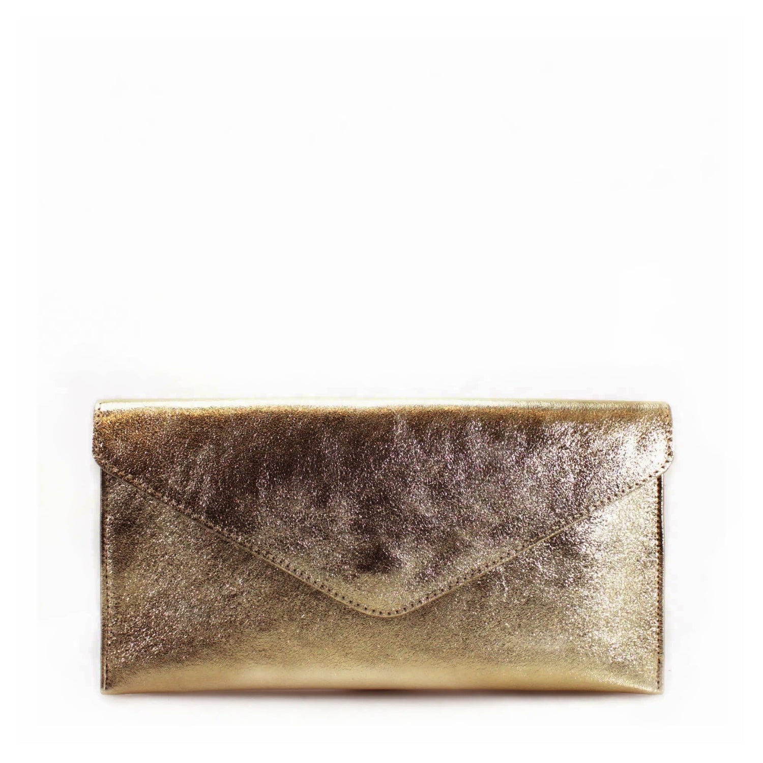 Metallic Leather Clutch Bag Choose From 6 Colours