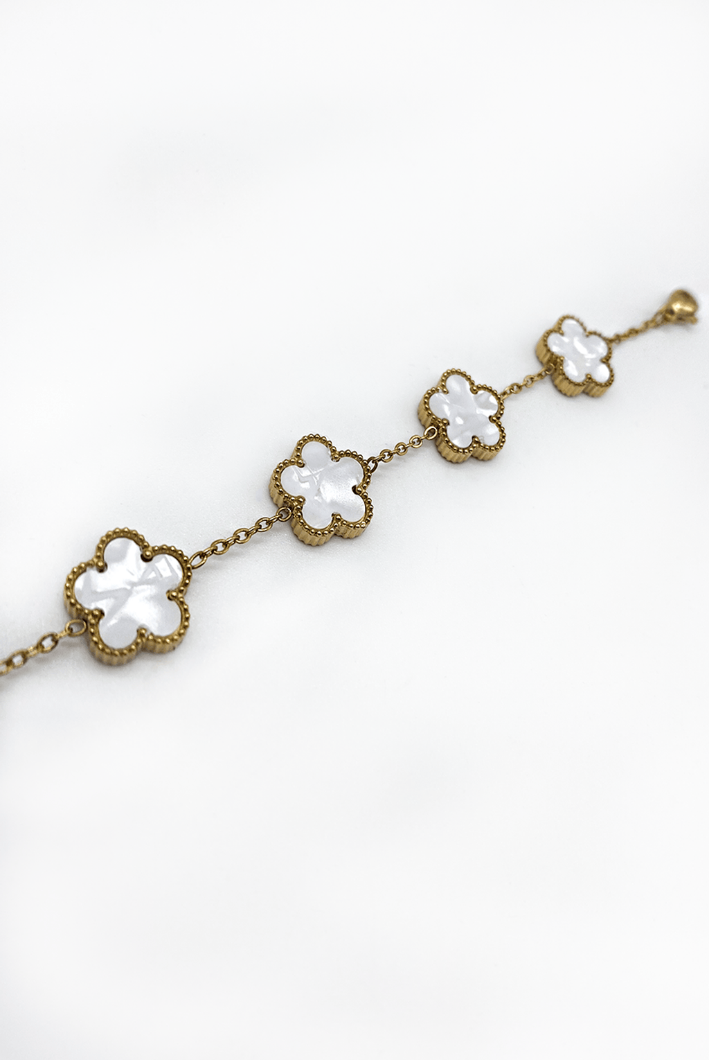 White Clover Style Bracelet