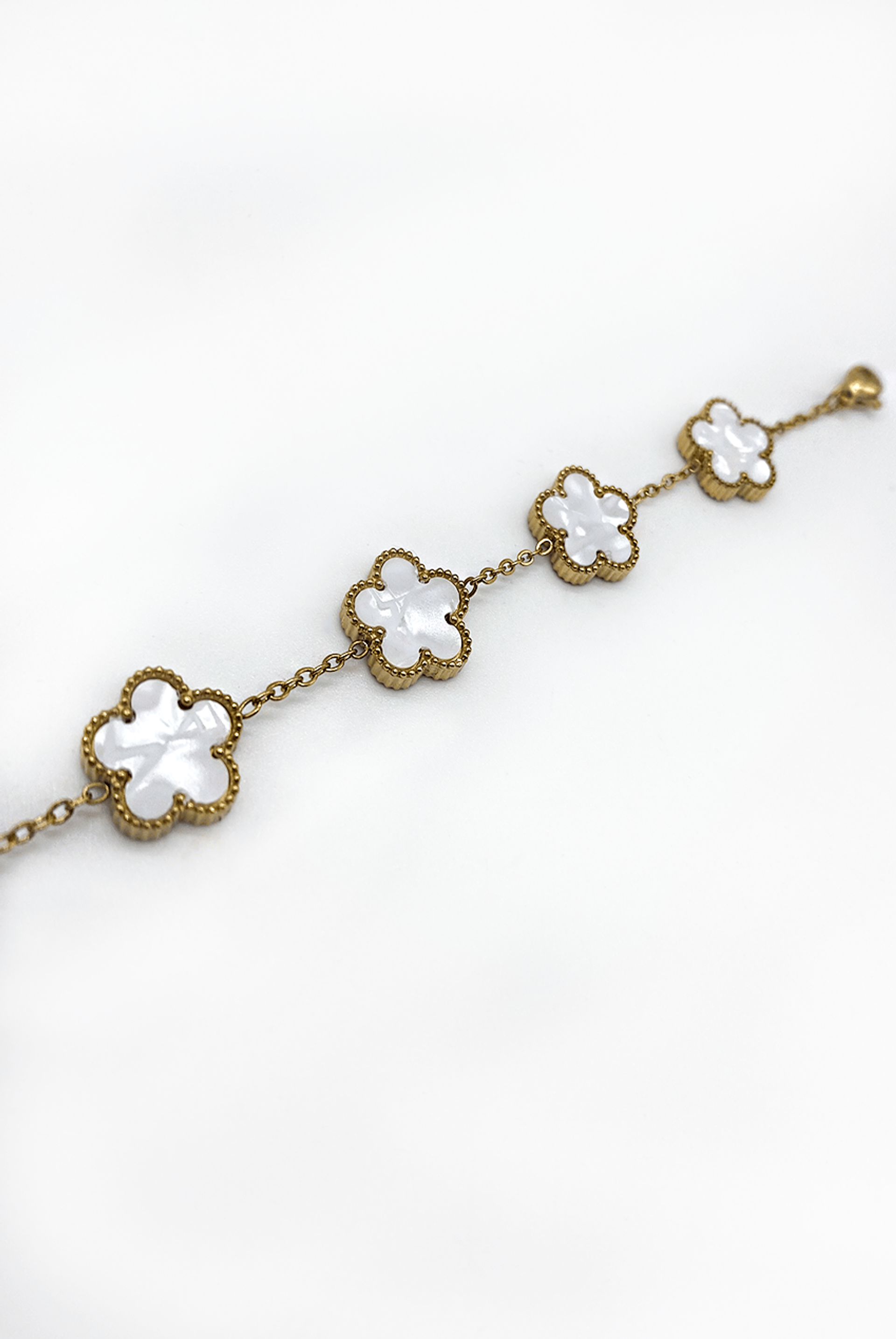 White Clover Style Bracelet