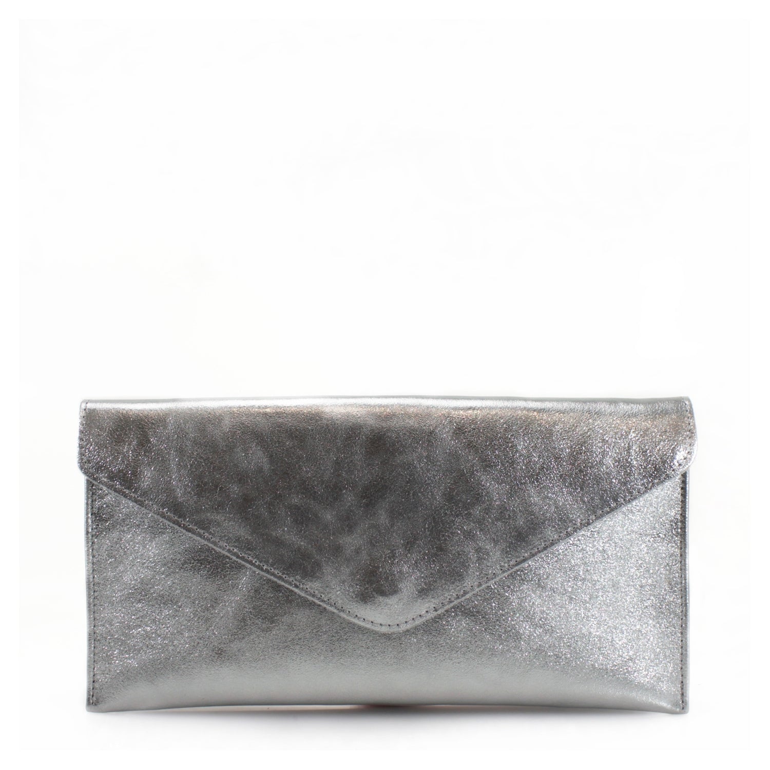 Metallic Leather Clutch Bag Choose From 6 Colours
