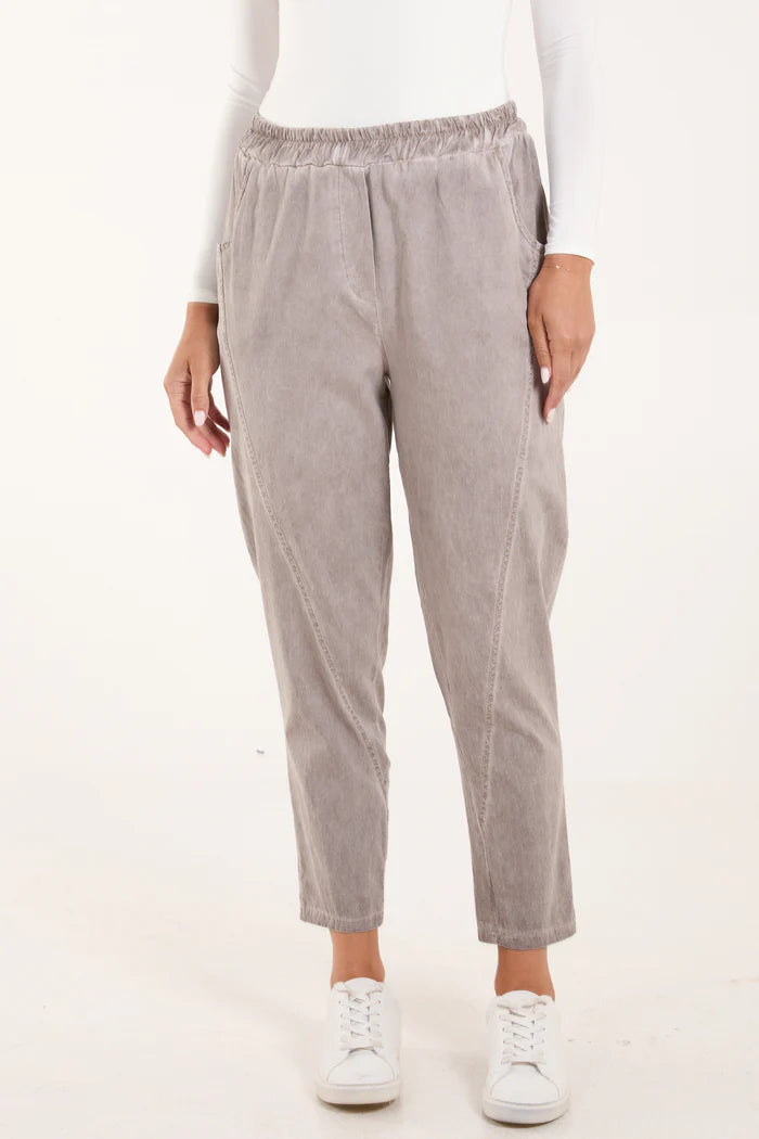 Mocha Washed Relaxed Fit Magic Trousers