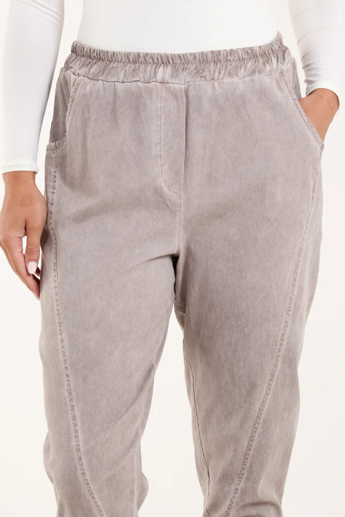 Mocha Washed Relaxed Fit Magic Trousers