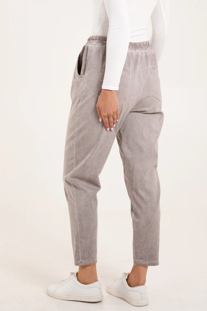 Mocha Washed Relaxed Fit Magic Trousers