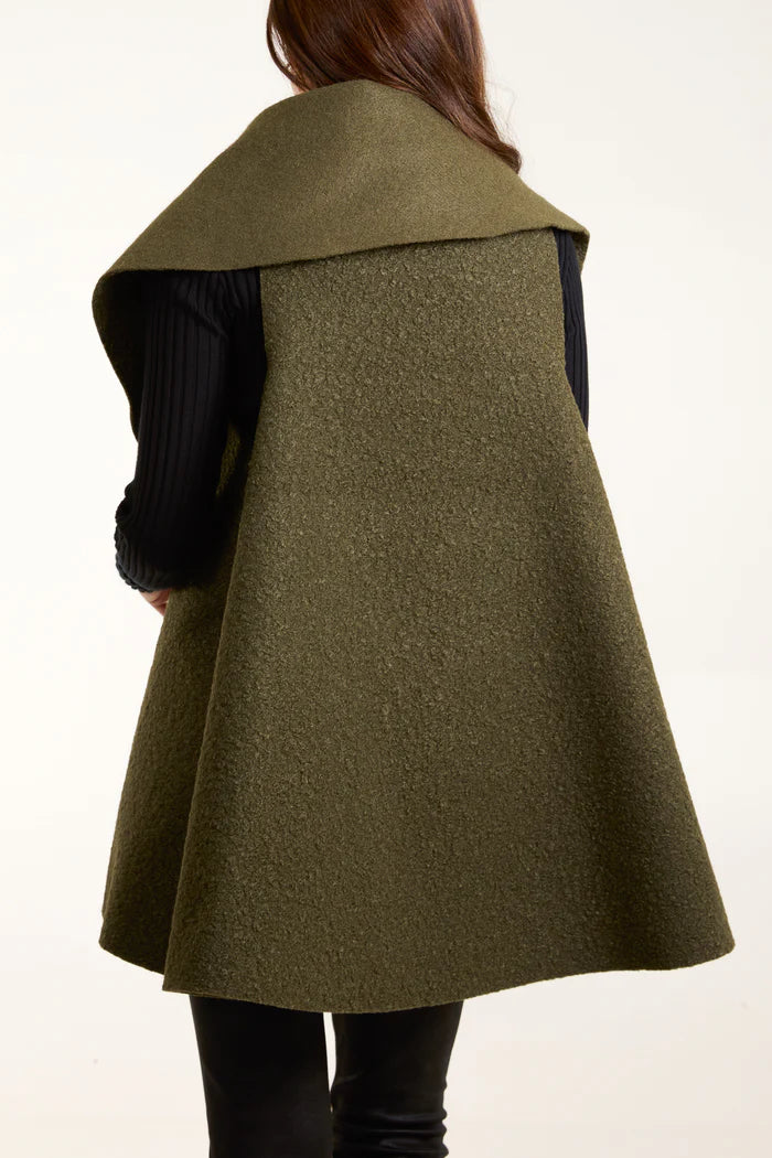 Green Waterfall Boucle Waistcoat
