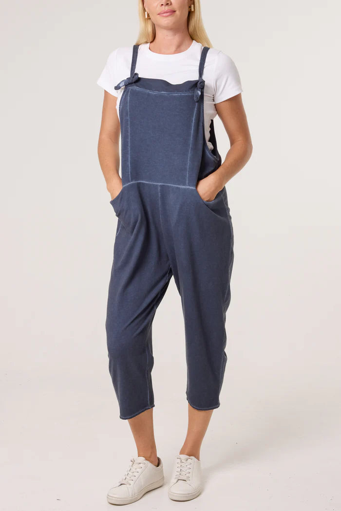 Denim Stone Wash Dungarees