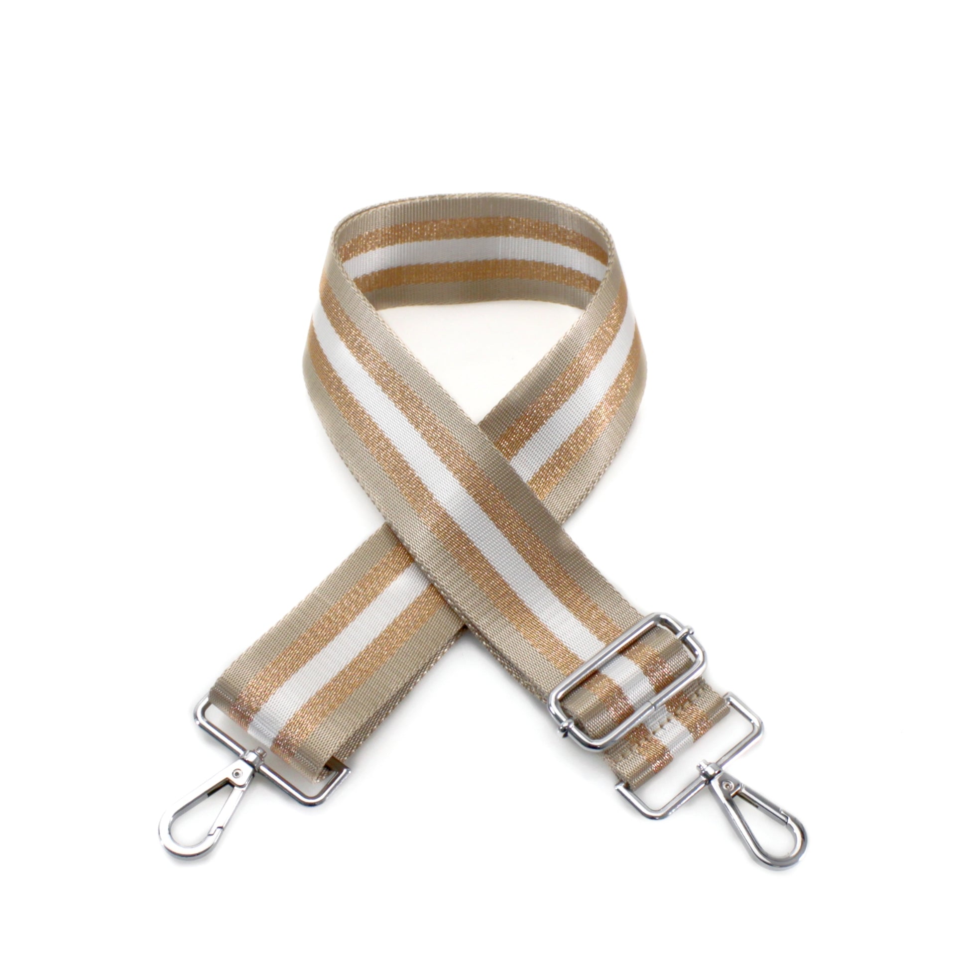 Canvas Strap- Beige Stripes