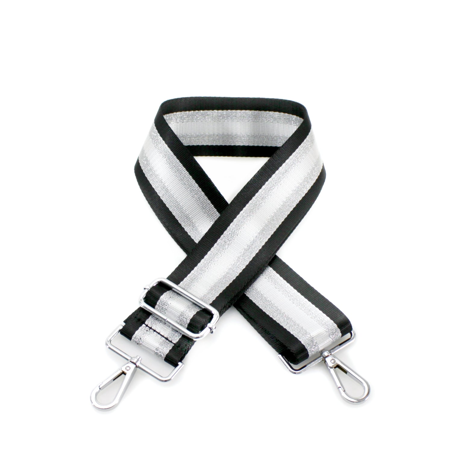 Canvas Strap- Black Stripes