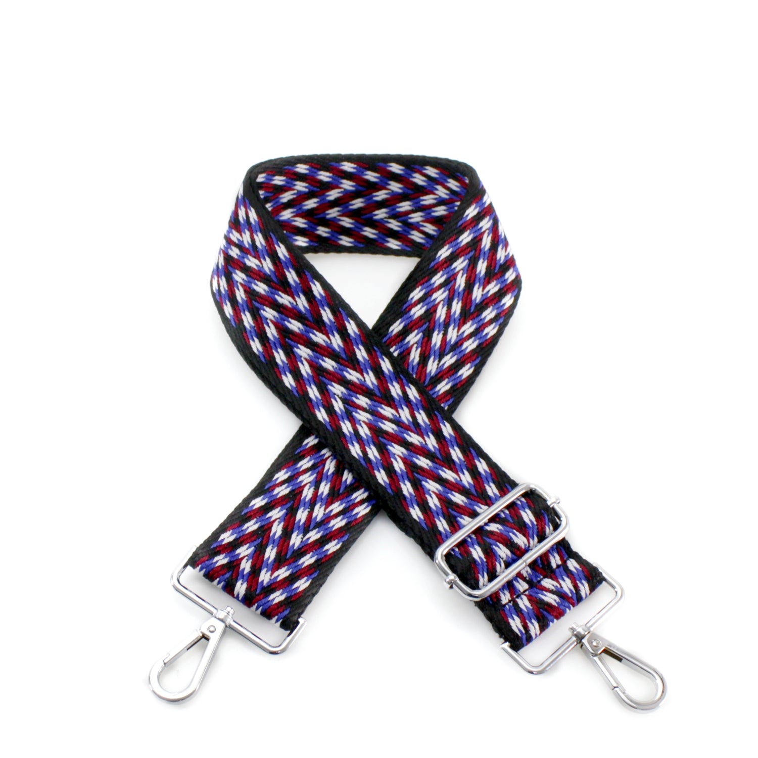 Canvas Strap- Black Red Texture