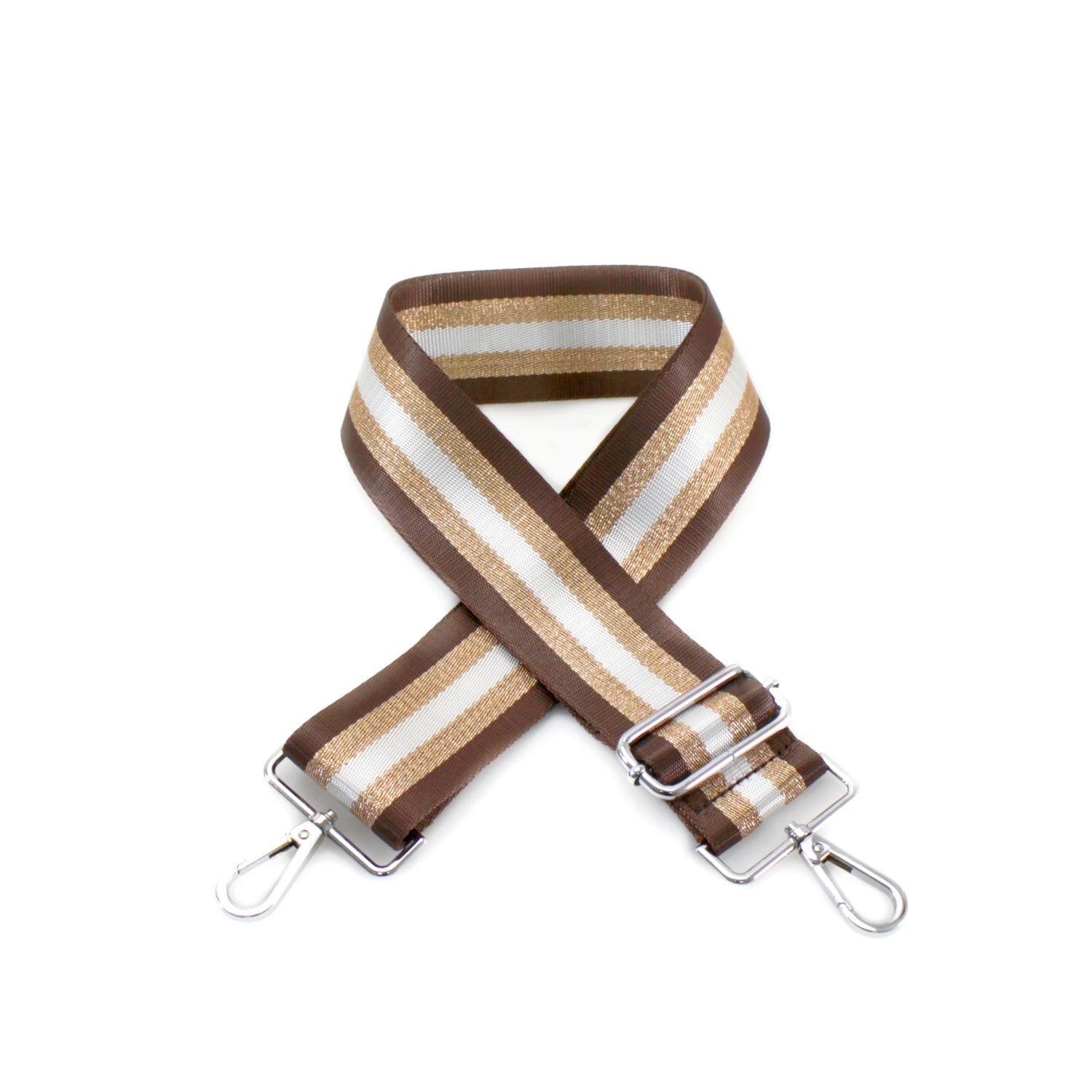 Canvas Strap- Coffee Stripes