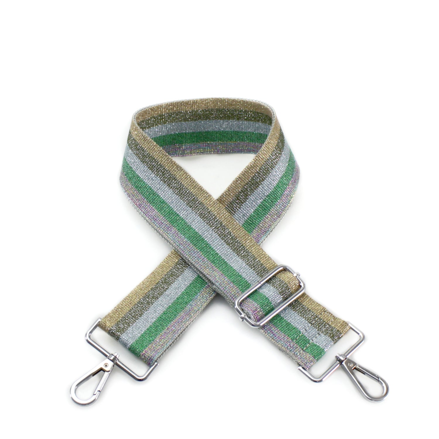 Canvas Strap- Green Rainbow