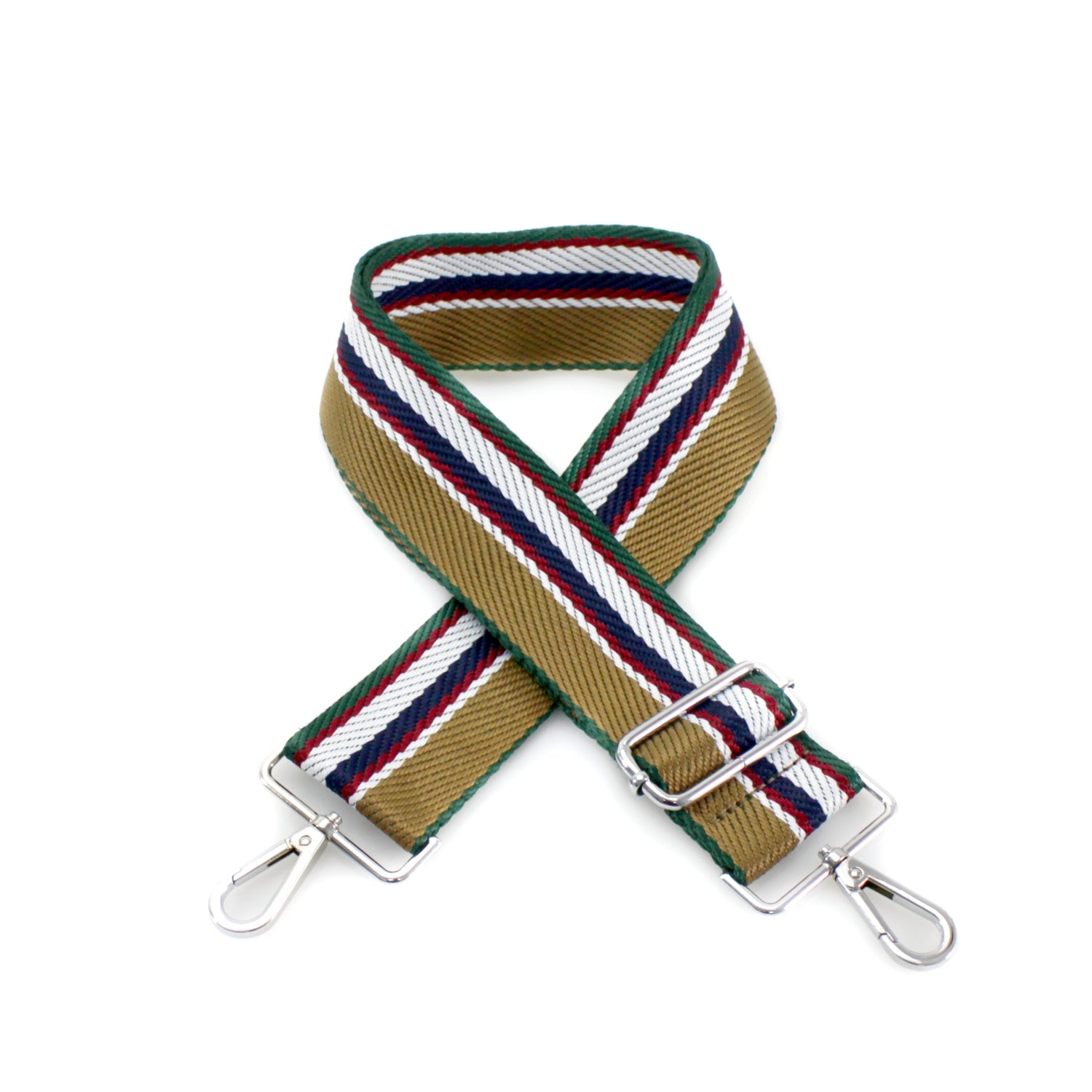 Canvas Strap- Khaki Sport Stripes