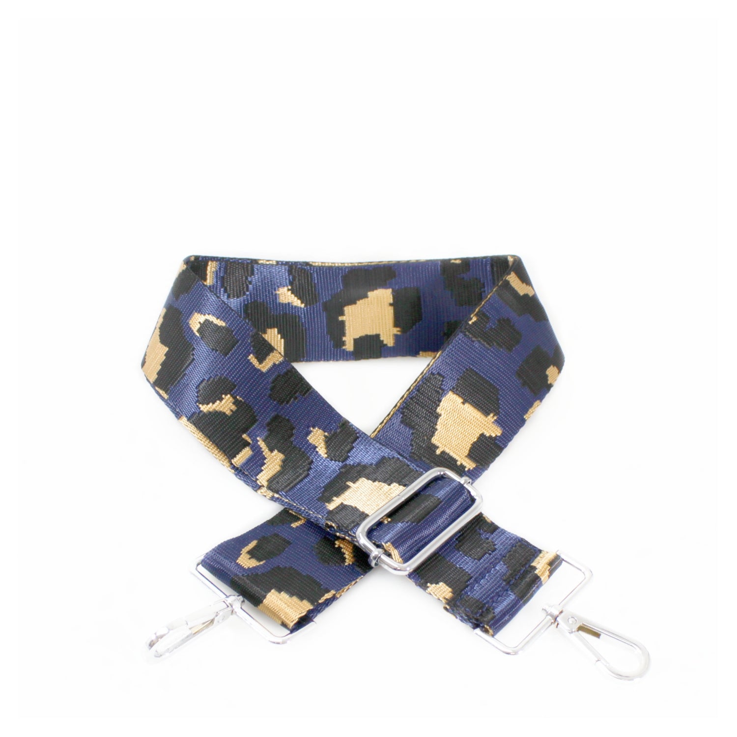 Canvas Strap- Navy Cheetah Print