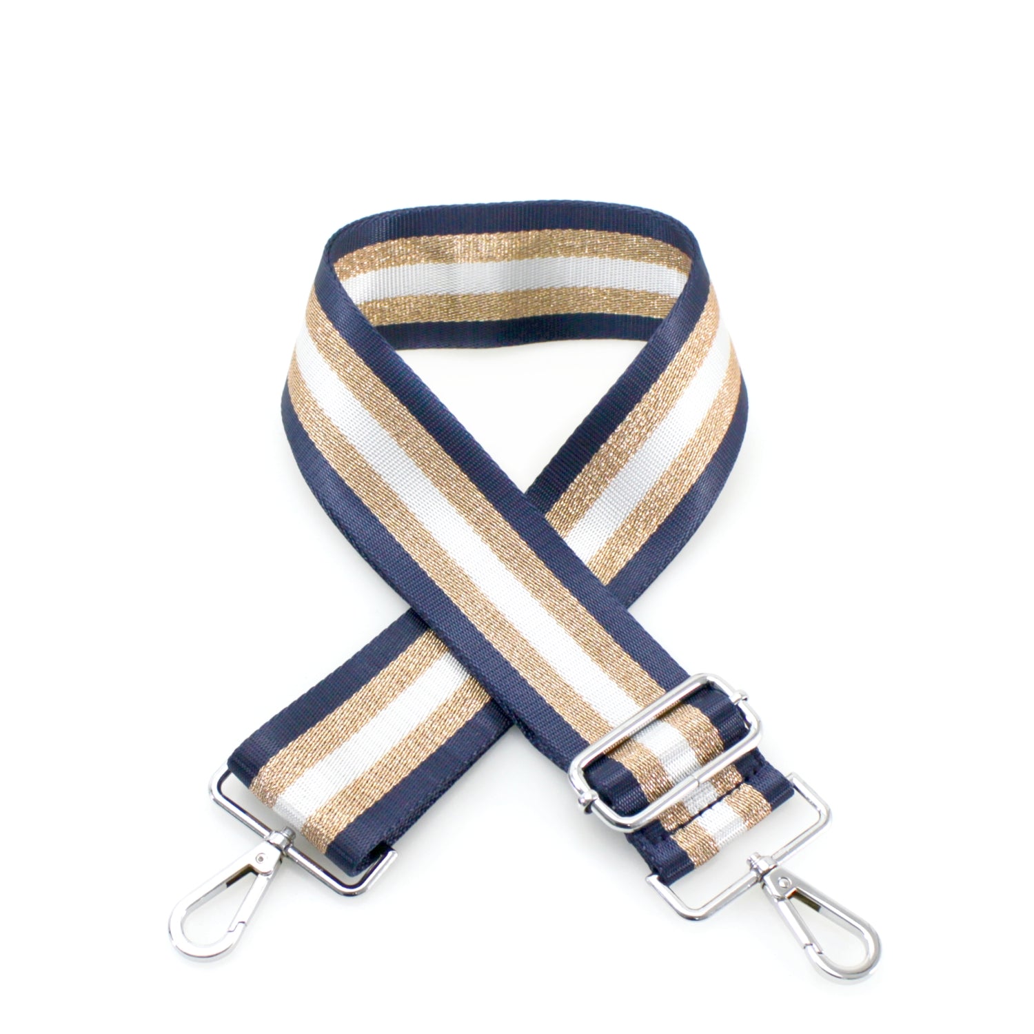 Canvas Strap- Navy Stripes