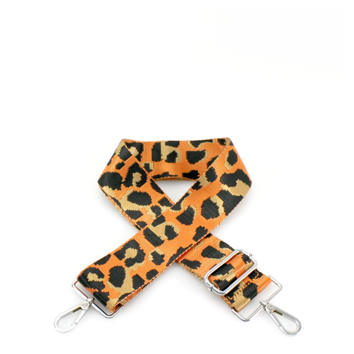 Canvas Strap- Orange Cheetah Print