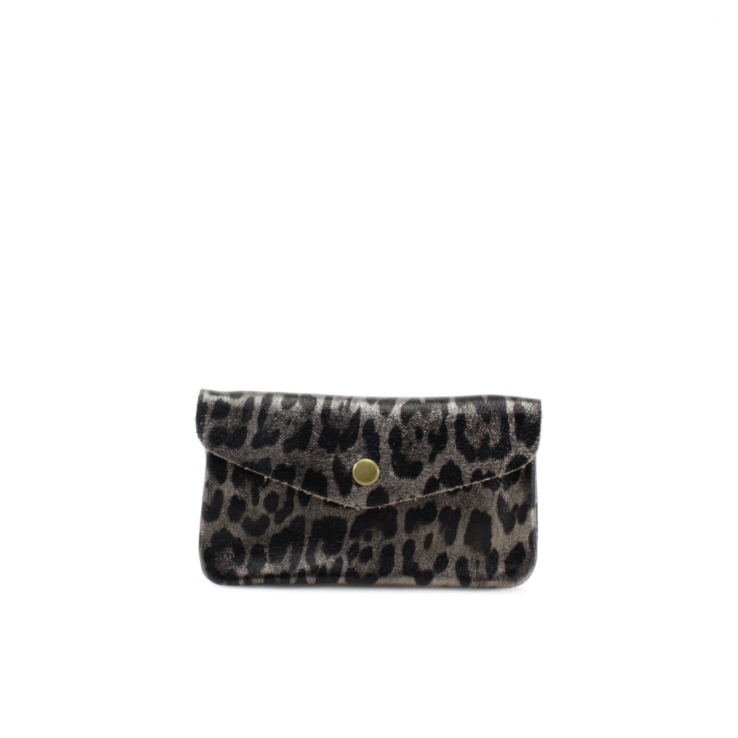 Large Leather Leopard Print Purse Choose From 15 Colours