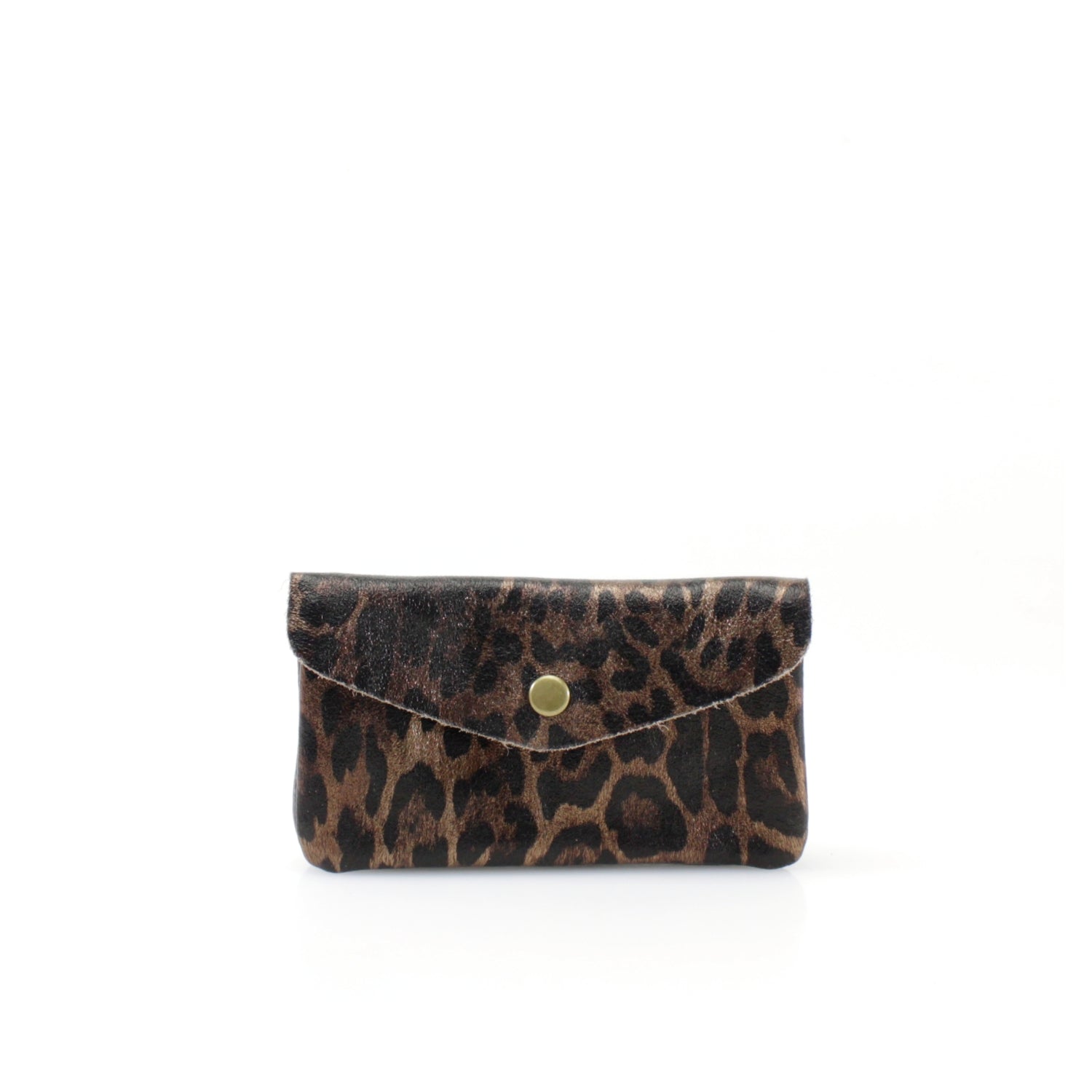 Large Leather Leopard Print Purse Choose From 15 Colours