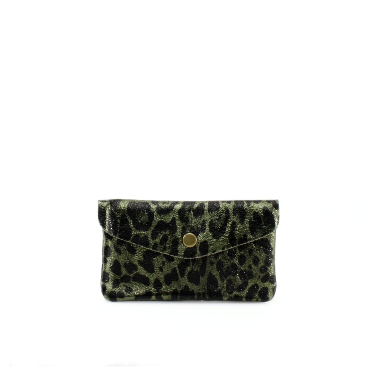 Large Leather Leopard Print Purse Choose From 15 Colours