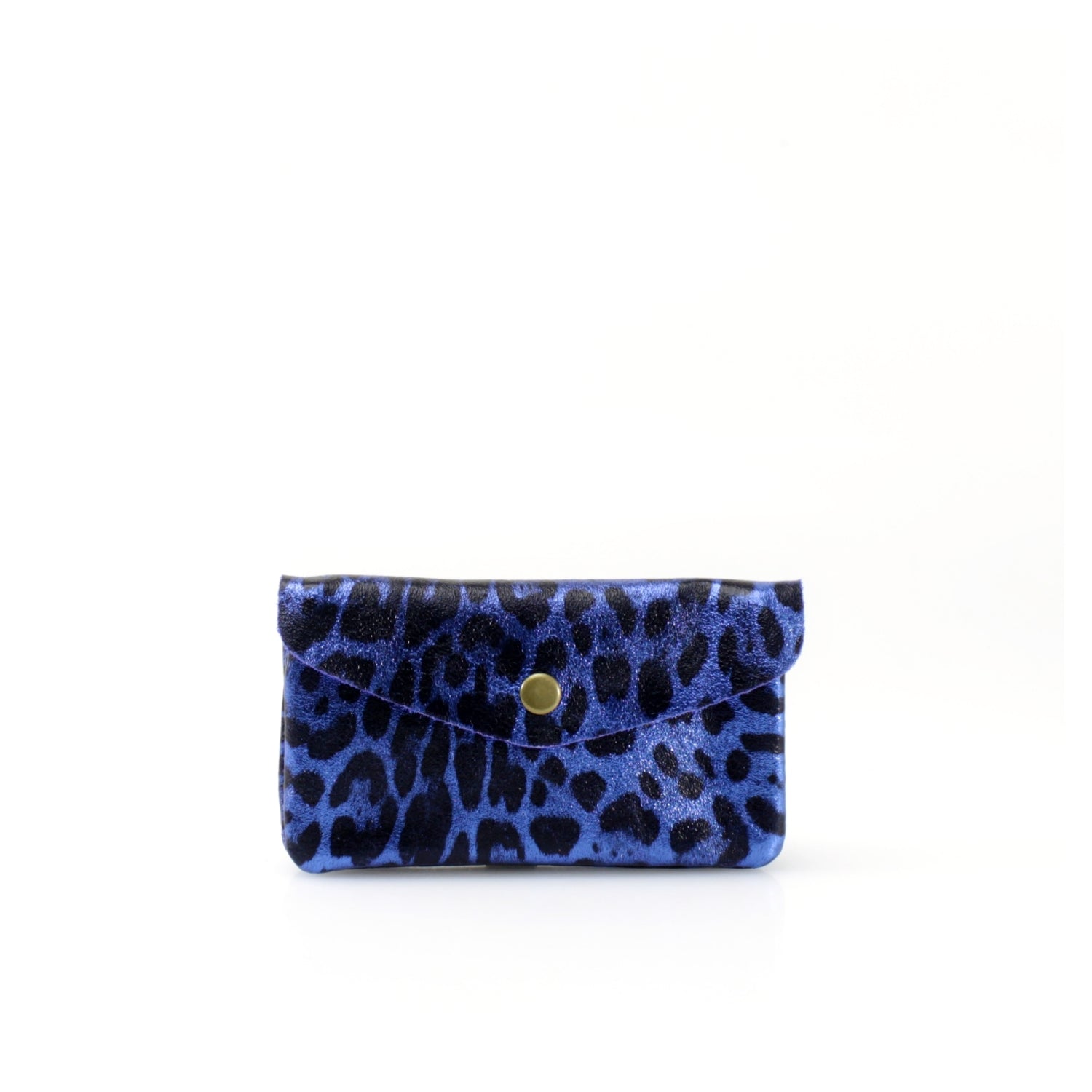 Large Leather Leopard Print Purse Choose From 15 Colours
