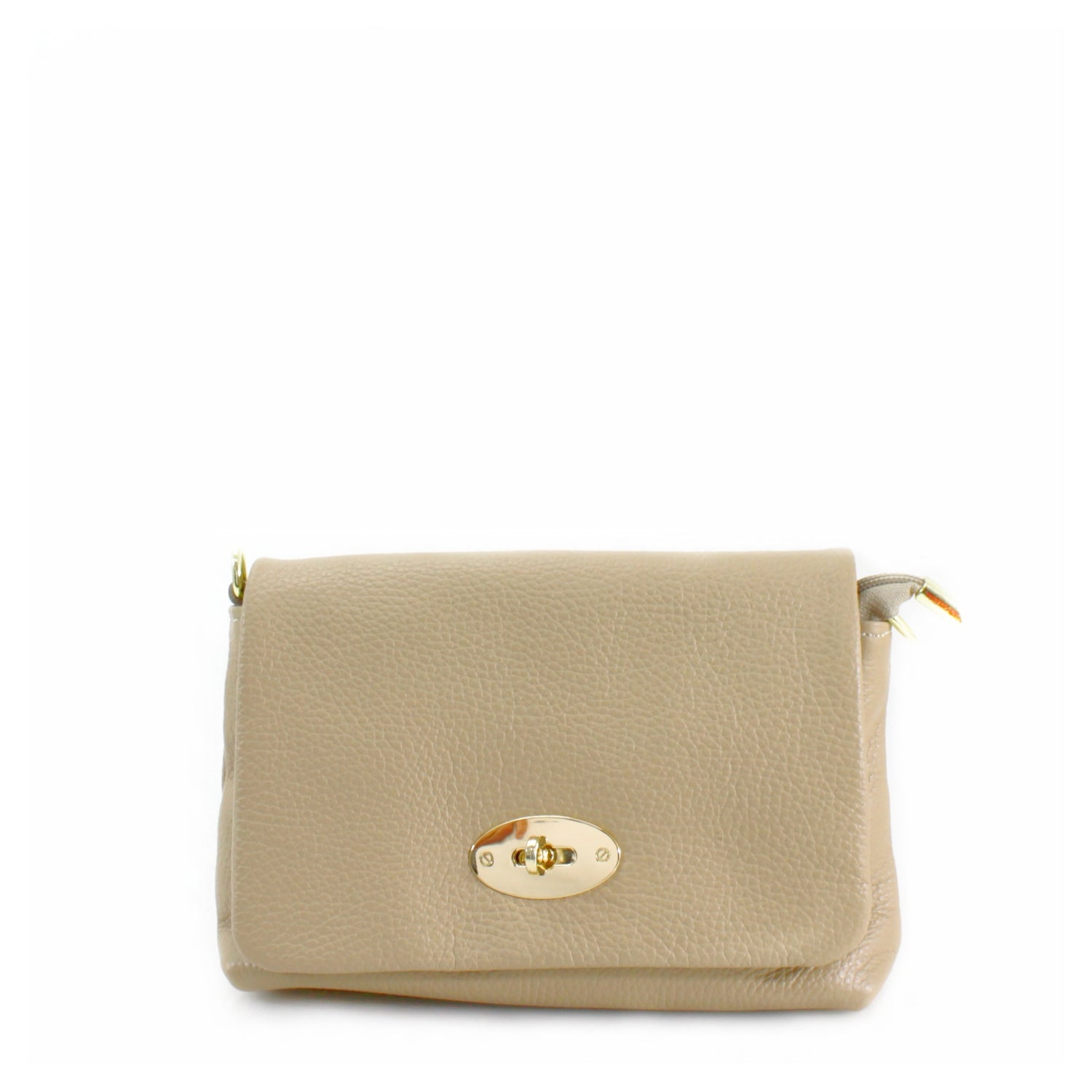 Gold Lock Leather Crossbody Bag Choose From 14 Colours