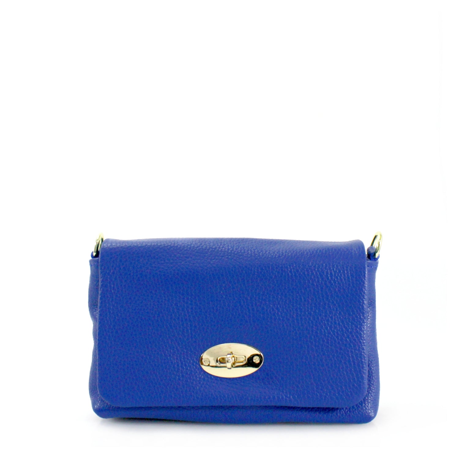 Gold Lock Leather Crossbody Bag Choose From 14 Colours