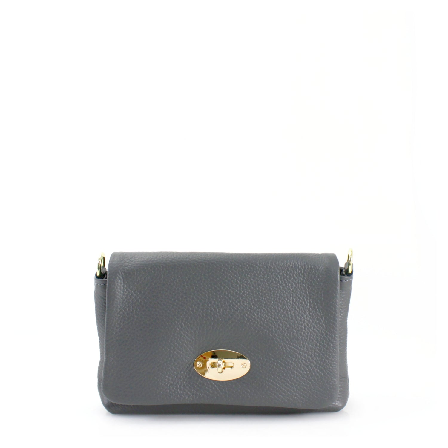 Gold Lock Leather Crossbody Bag Choose From 14 Colours