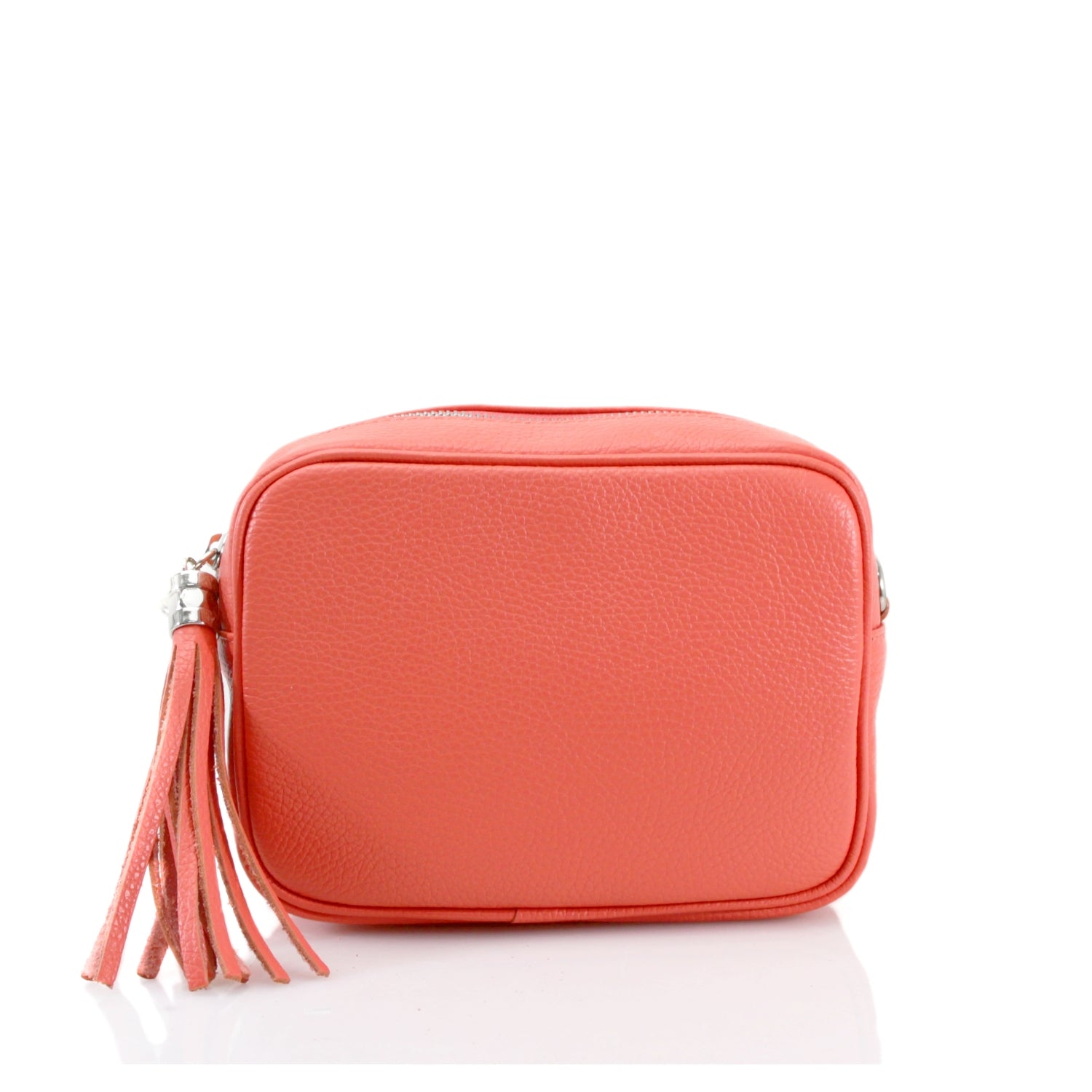 Italian Leather Crossbody Camera Bag Silver Hardware Choose From 37 Colours