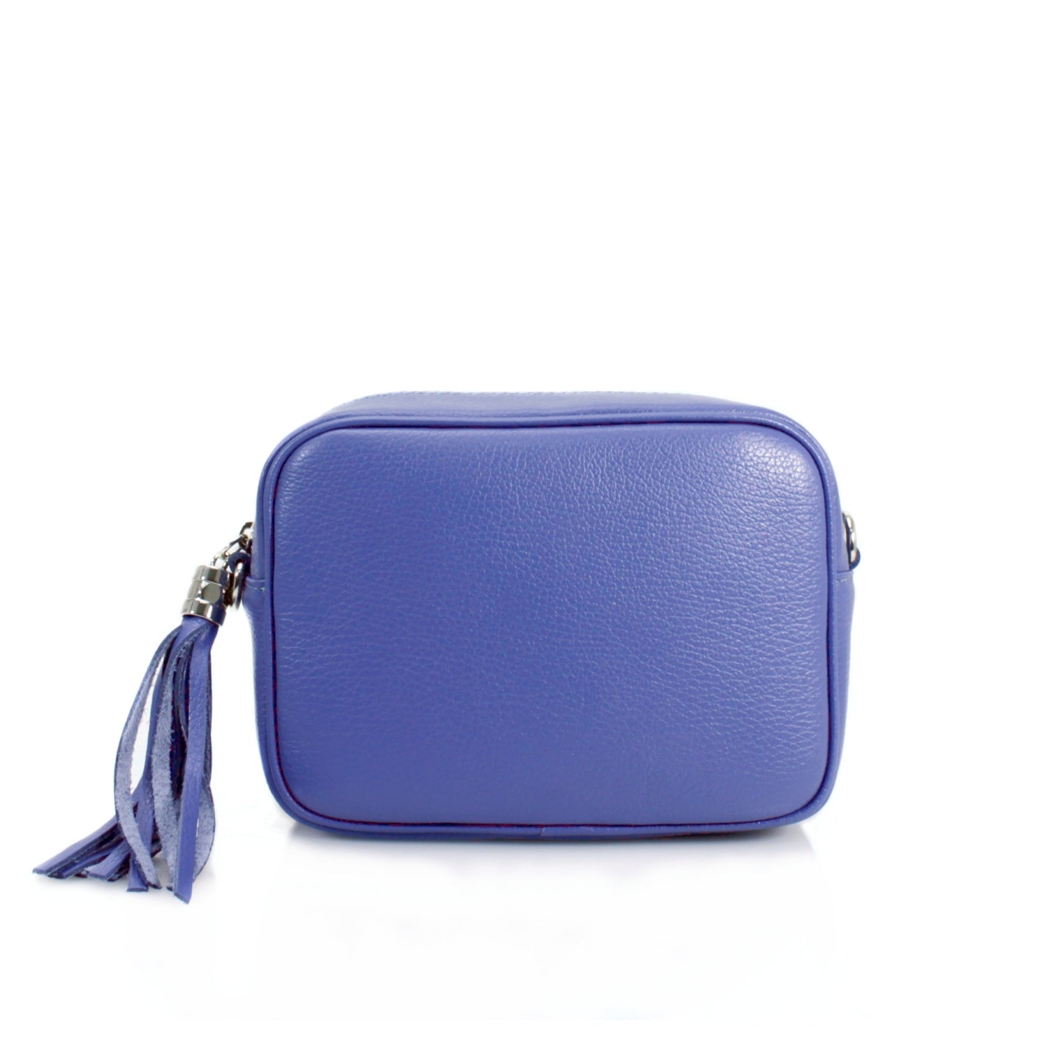 Italian Leather Crossbody Camera Bag Silver Hardware Choose From 37 Colours