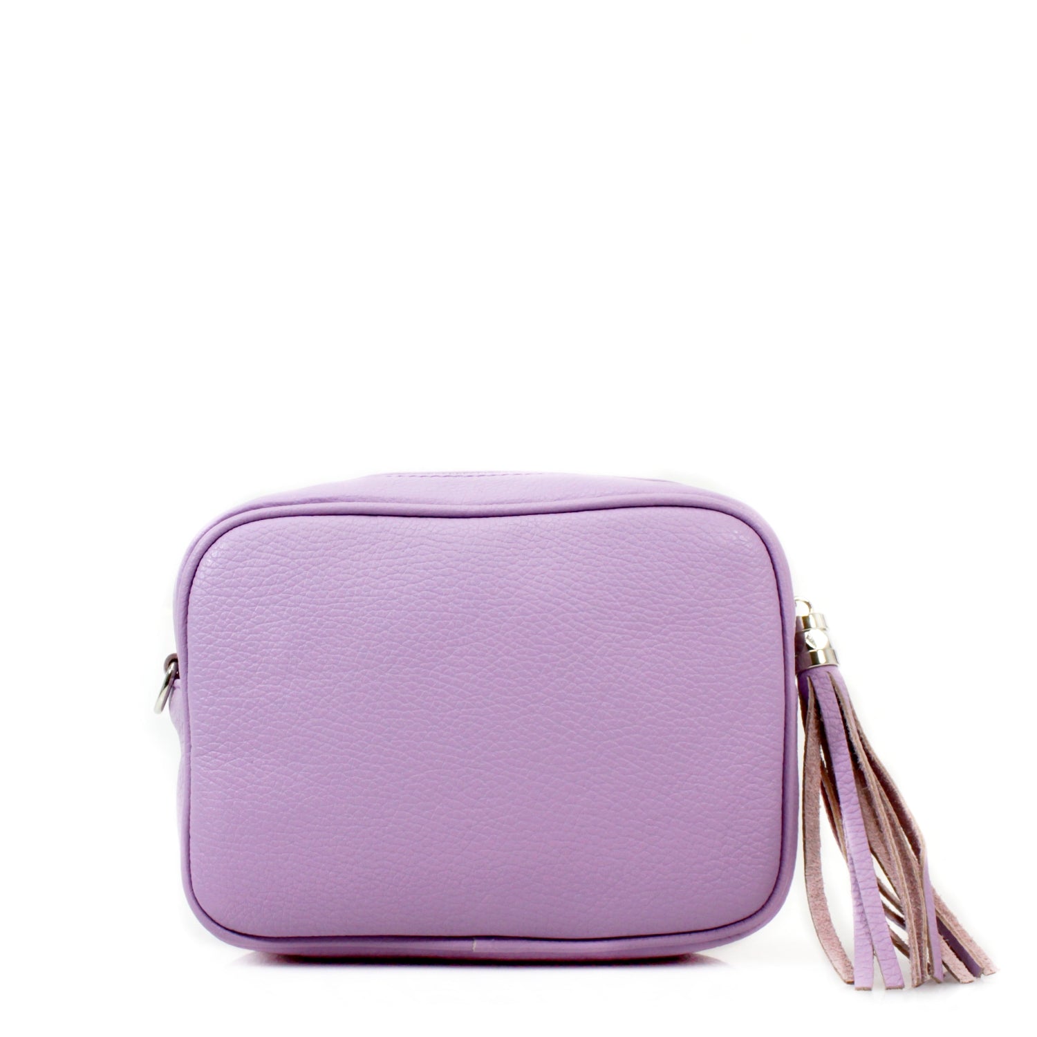 Italian Leather Crossbody Camera Bag Silver Hardware Choose From 37 Colours