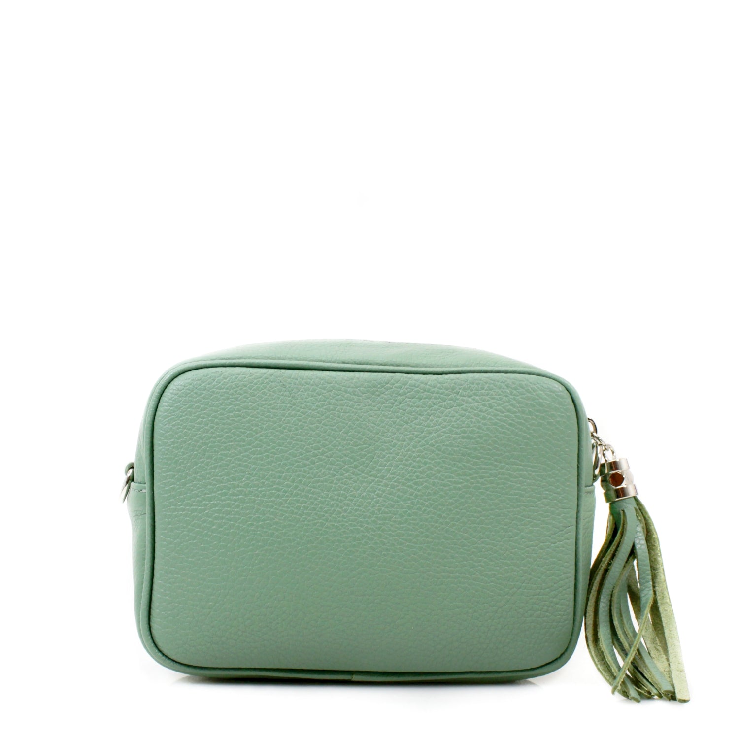 Italian Leather Crossbody Camera Bag Silver Hardware Choose From 37 Colours
