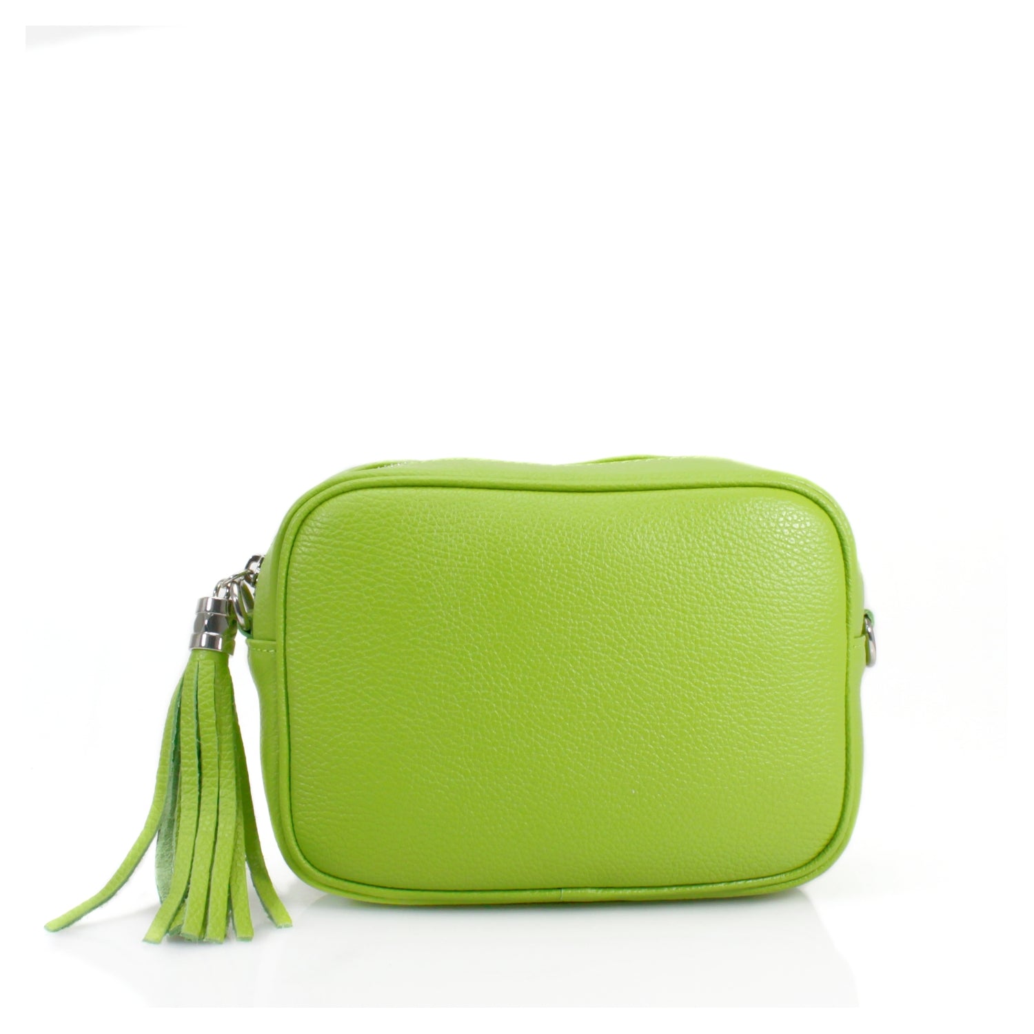 Italian Leather Crossbody Camera Bag Silver Hardware Choose From 37 Colours