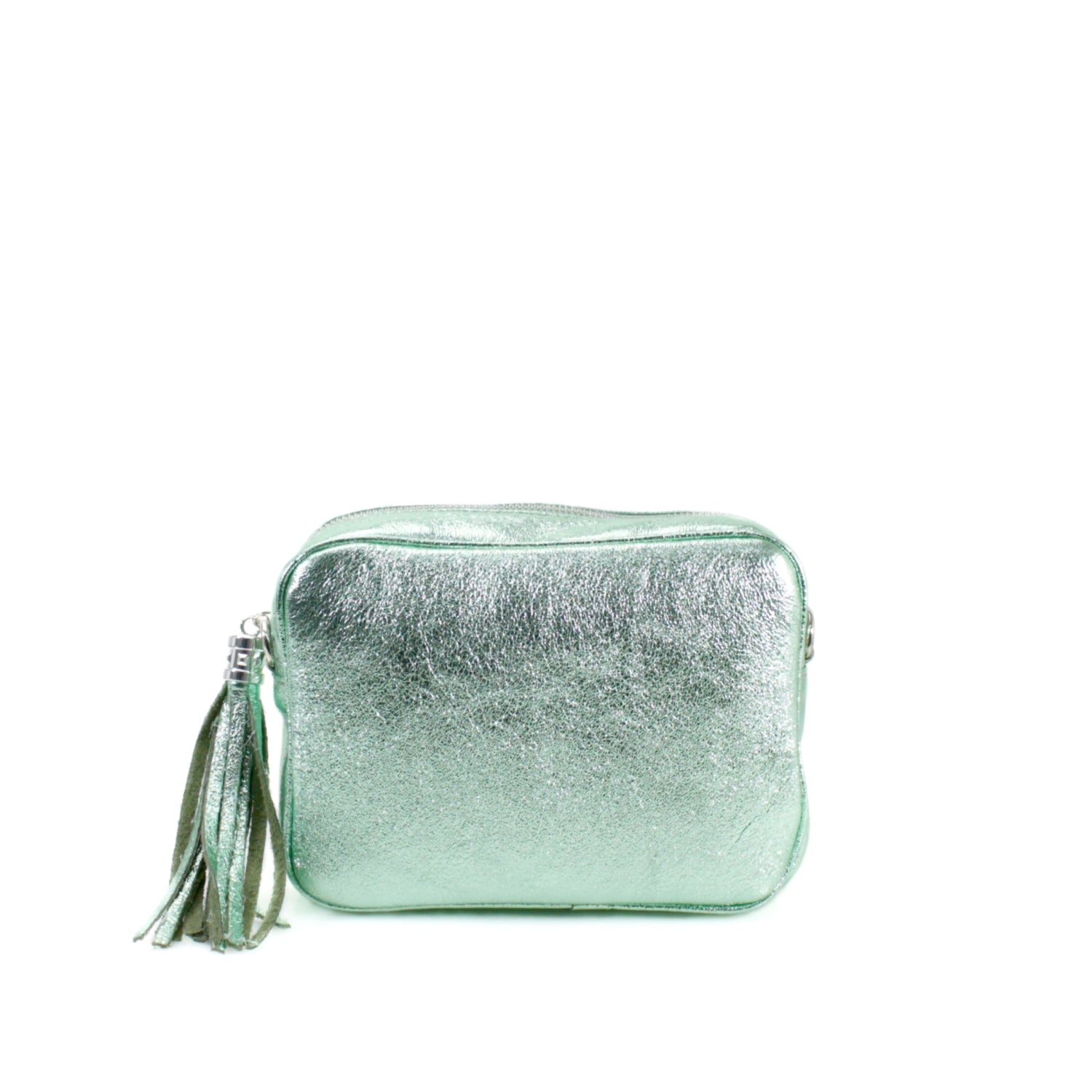Italian Leather Crossbody Camera Bag Silver Hardware Choose From 37 Colours