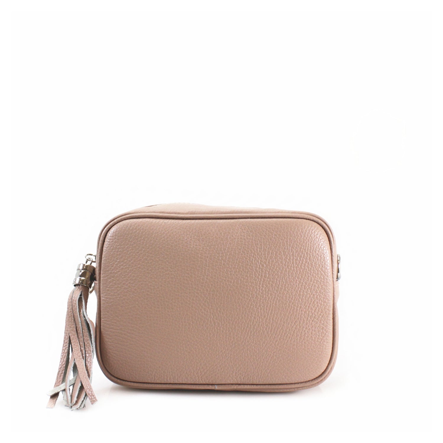 Italian Leather Crossbody Camera Bag Silver Hardware Choose From 37 Colours