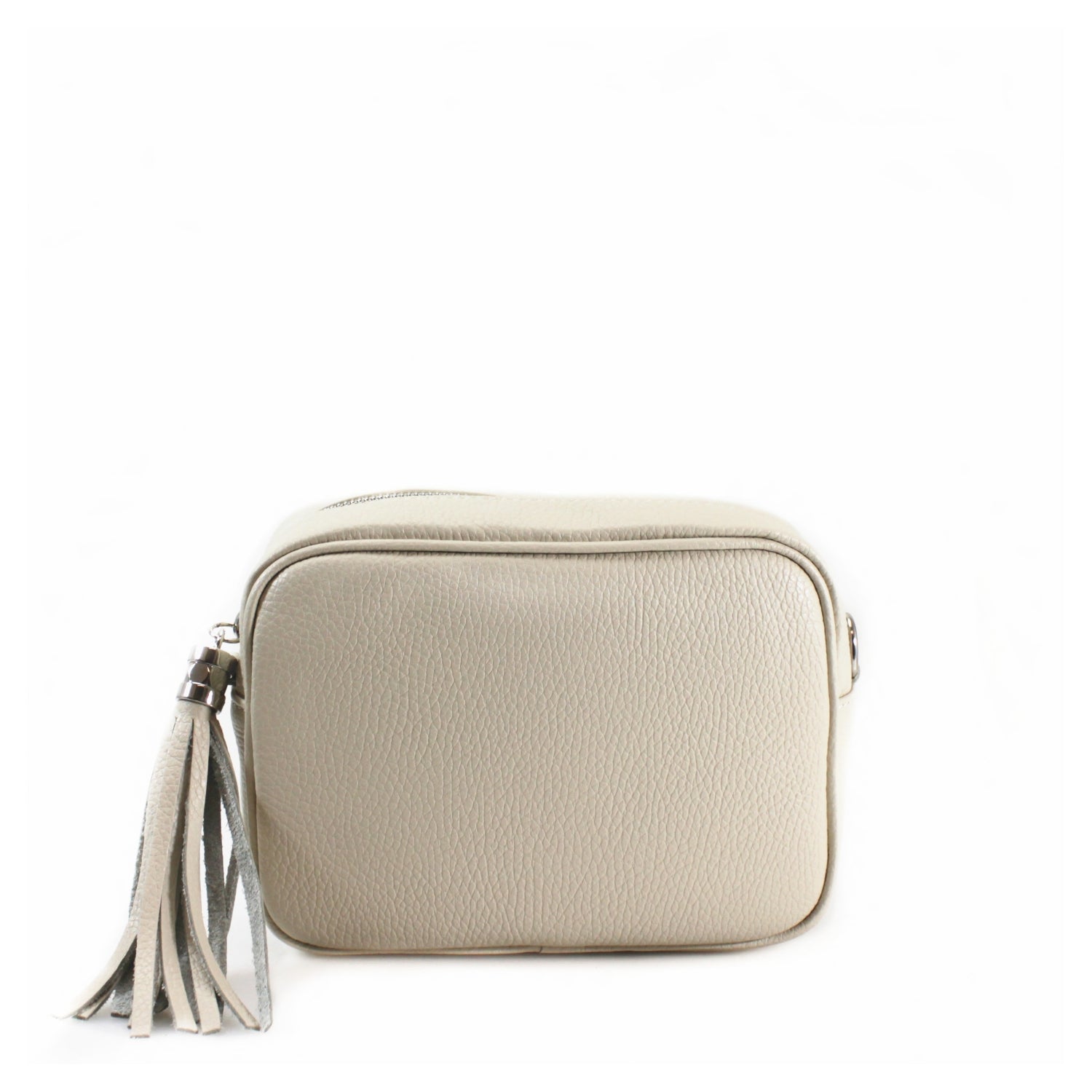 Italian Leather Crossbody Camera Bag Silver Hardware Choose From 37 Colours