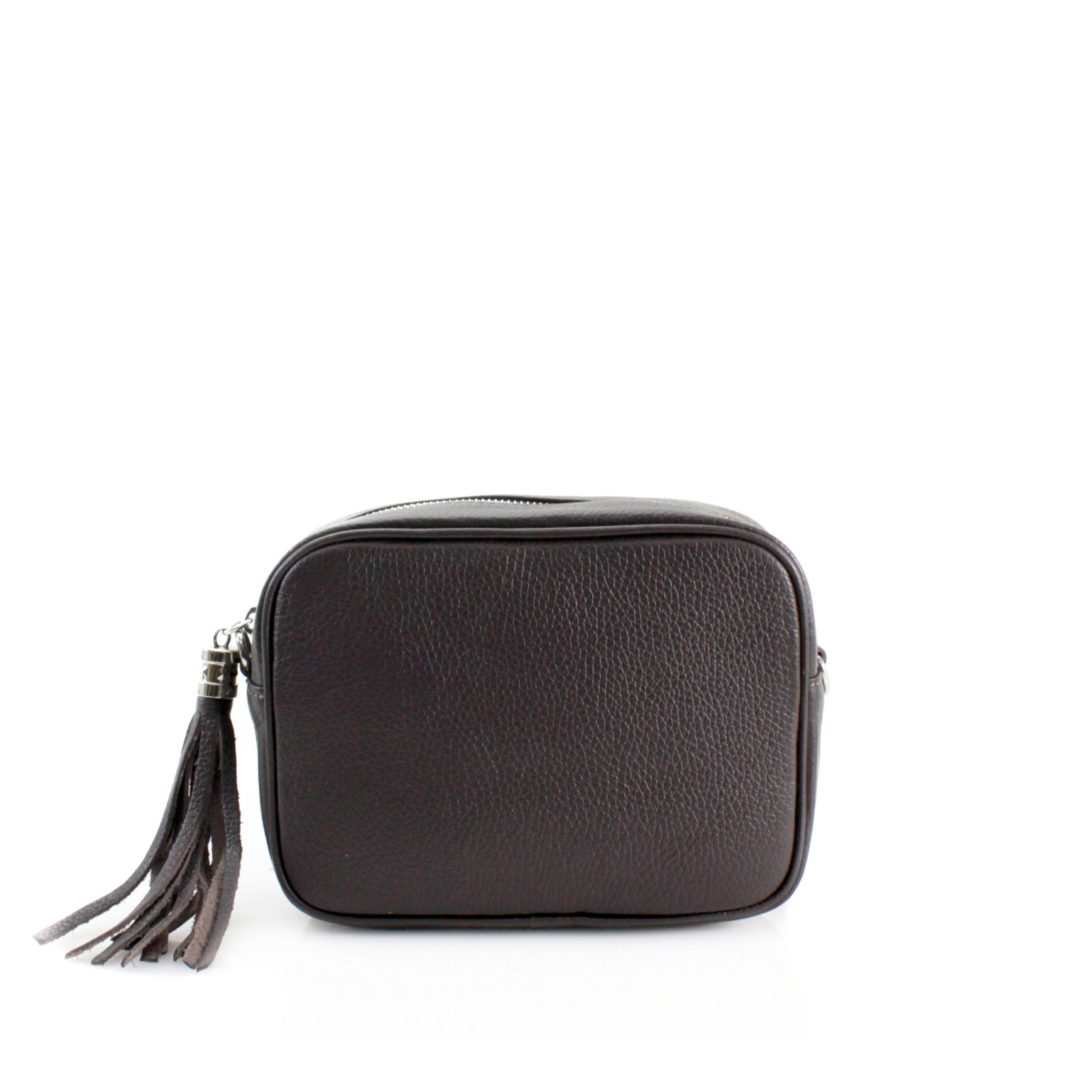 Italian Leather Crossbody Camera Bag Silver Hardware Choose From 37 Colours