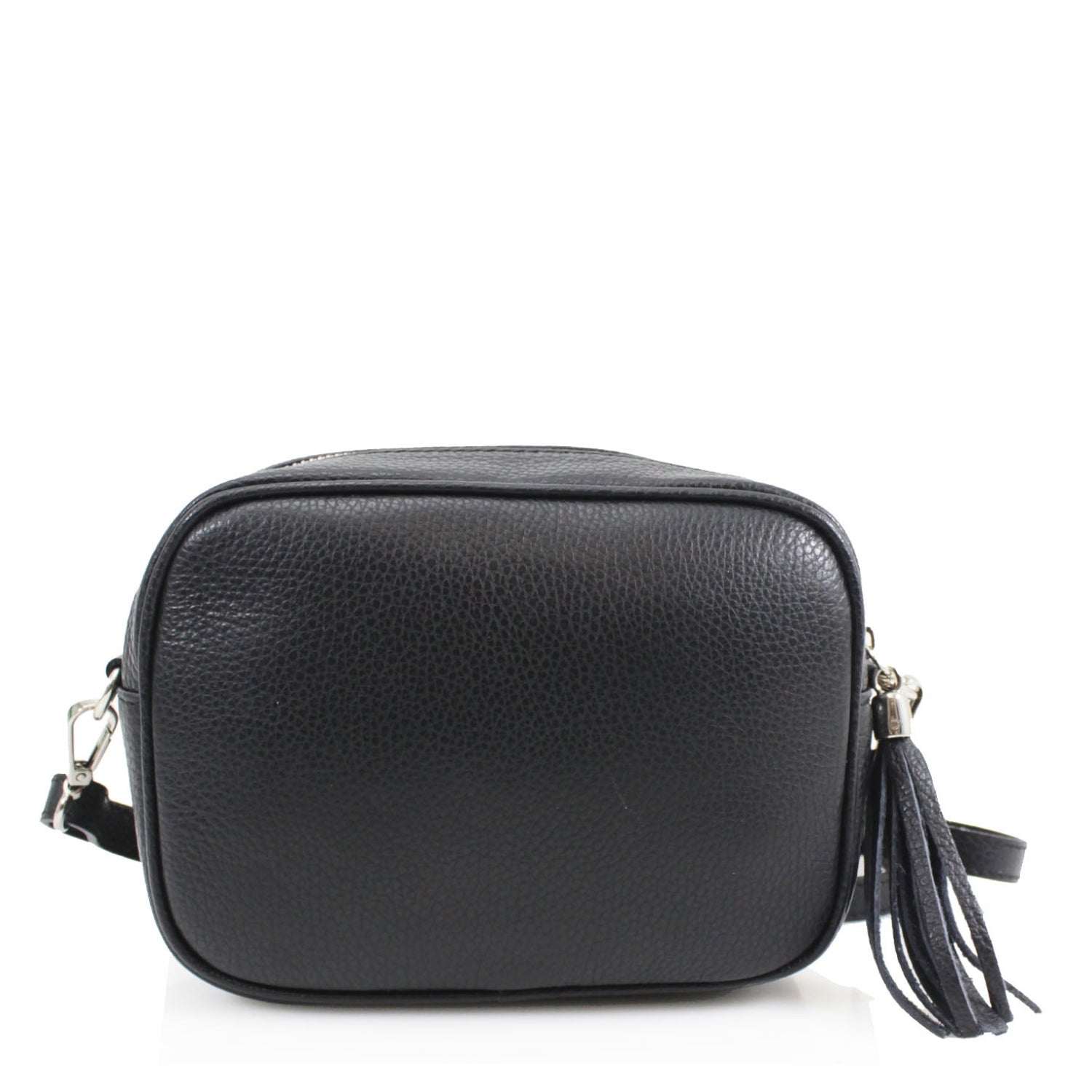 Italian Leather Crossbody Camera Bag Silver Hardware Choose From 37 Colours