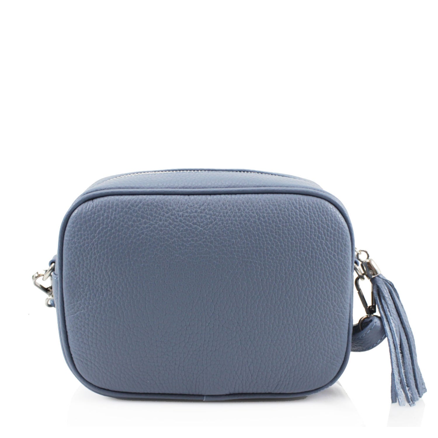 Italian Leather Crossbody Camera Bag Silver Hardware Choose From 37 Colours
