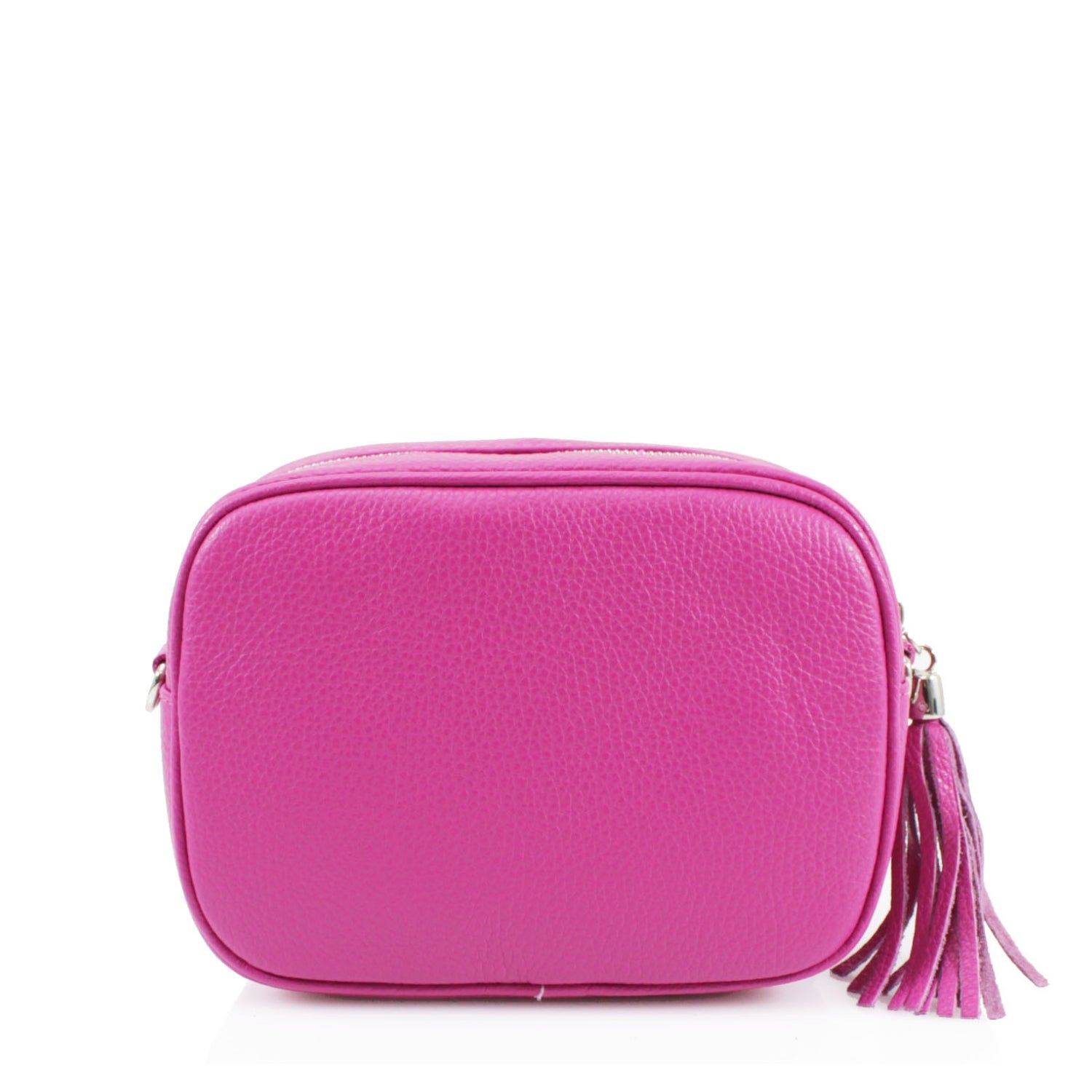Italian Leather Crossbody Camera Bag Silver Hardware Choose From 37 Colours