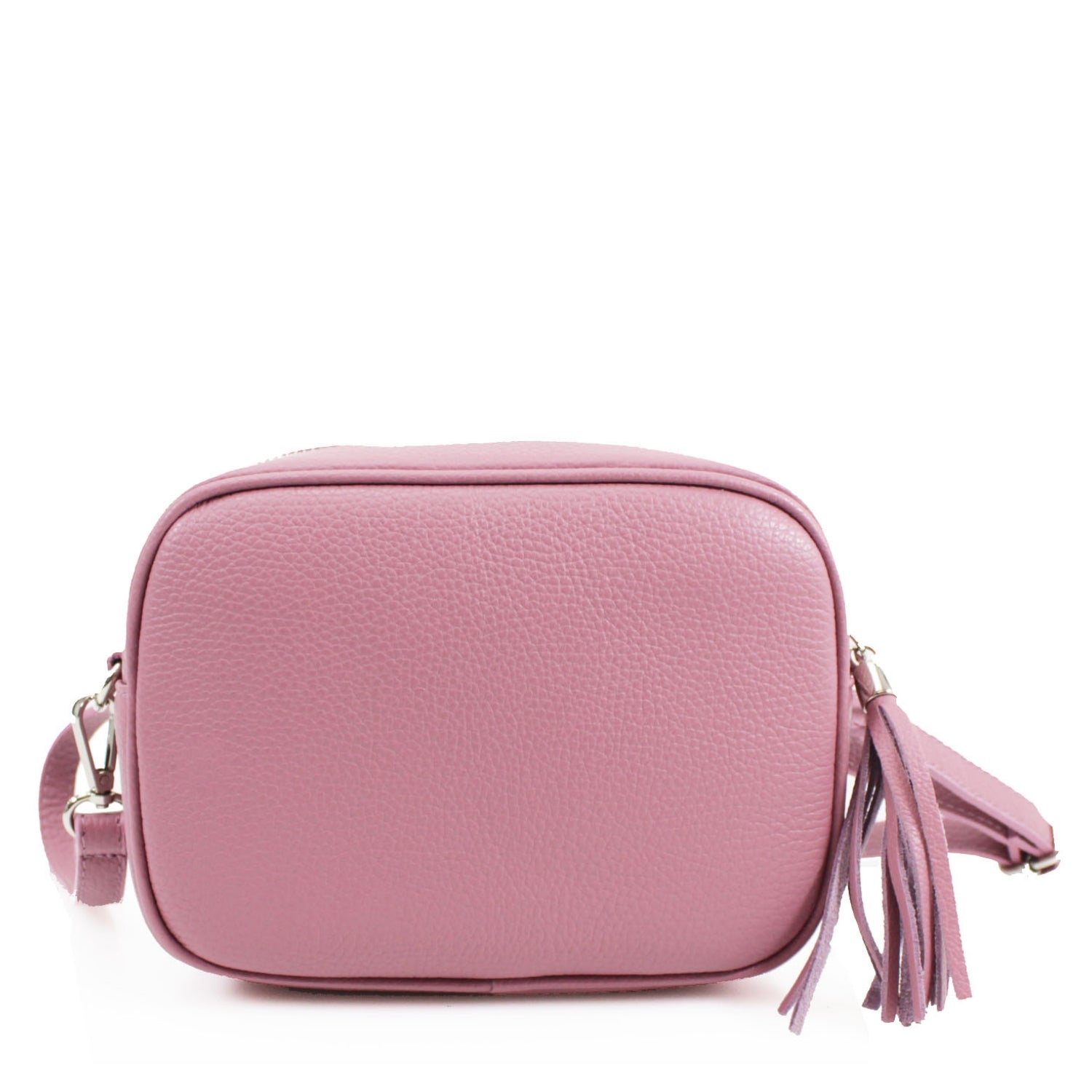 Italian Leather Crossbody Camera Bag Silver Hardware Choose From 37 Colours