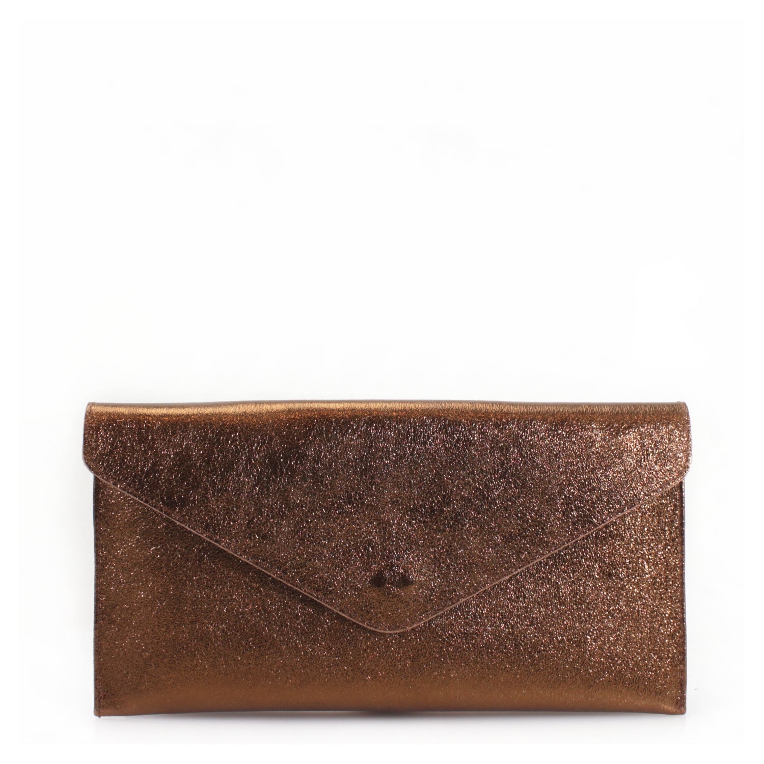 Metallic Leather Clutch Bag Choose From 6 Colours