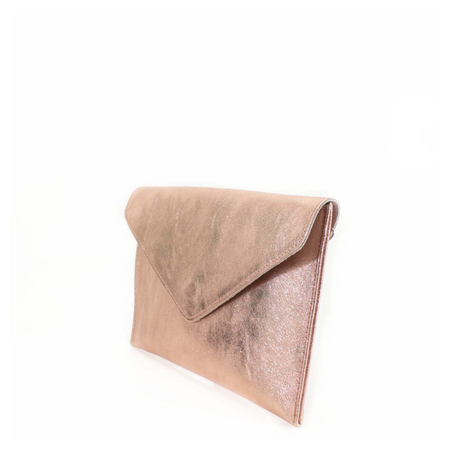 Metallic Leather Clutch Bag Choose From 6 Colours