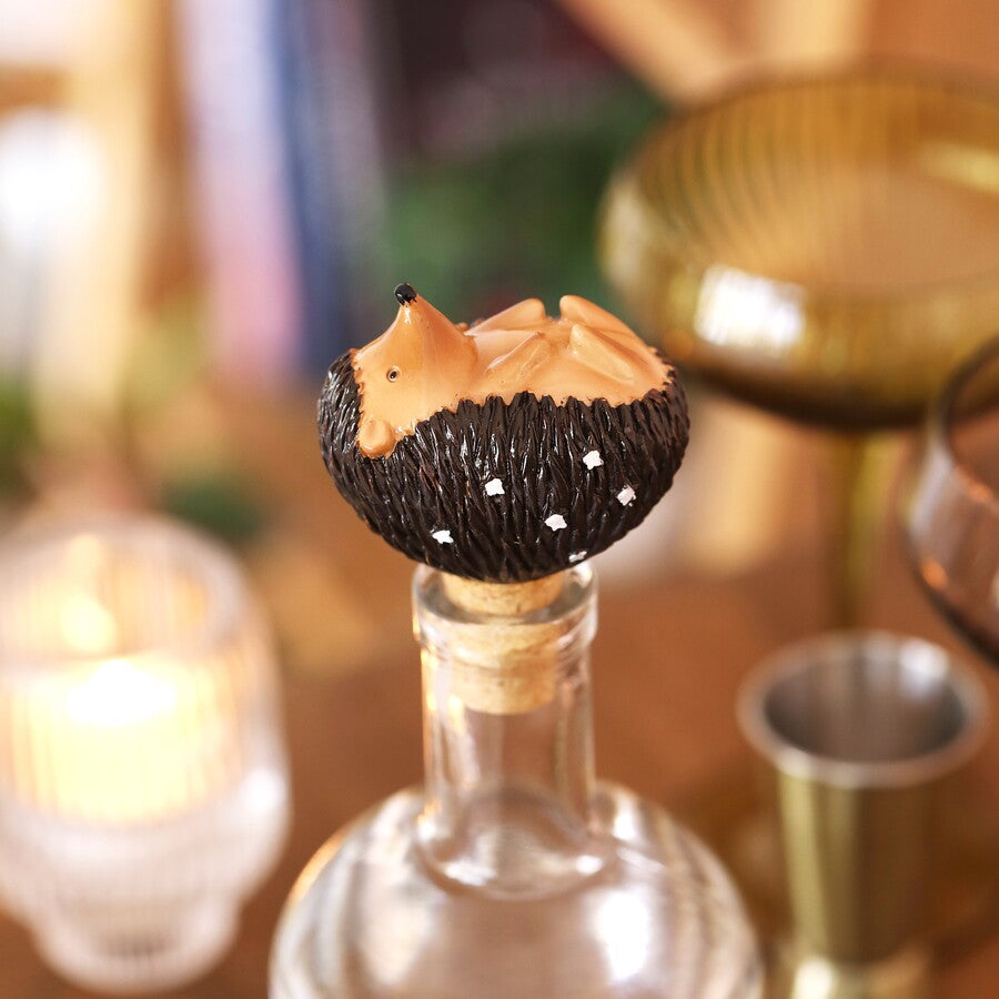 Mr Prickles Hedgehog Cork Bottle Stopper